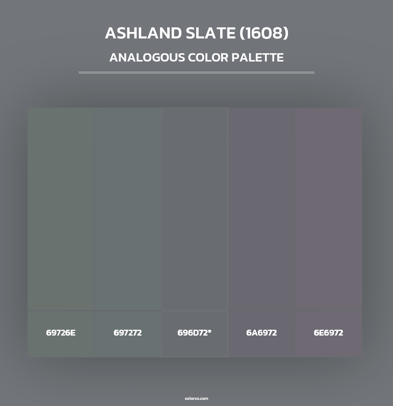 Ashland Slate (1608) - Analogous Color Palette
