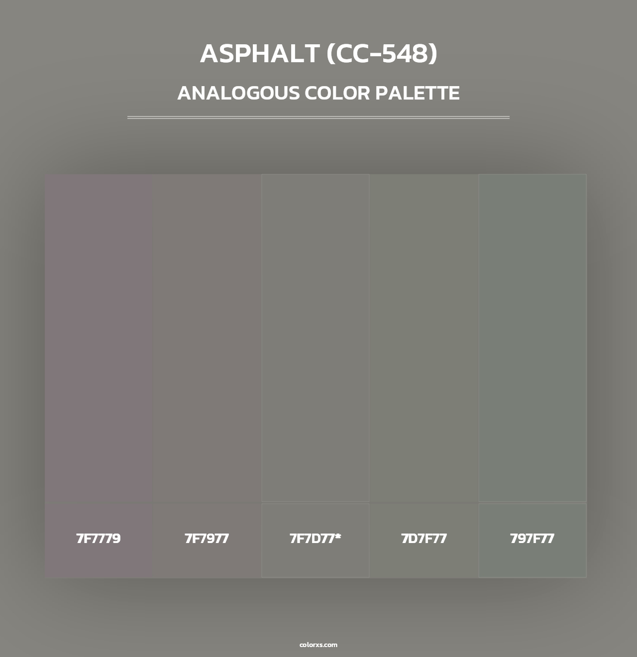Asphalt (CC-548) - Analogous Color Palette