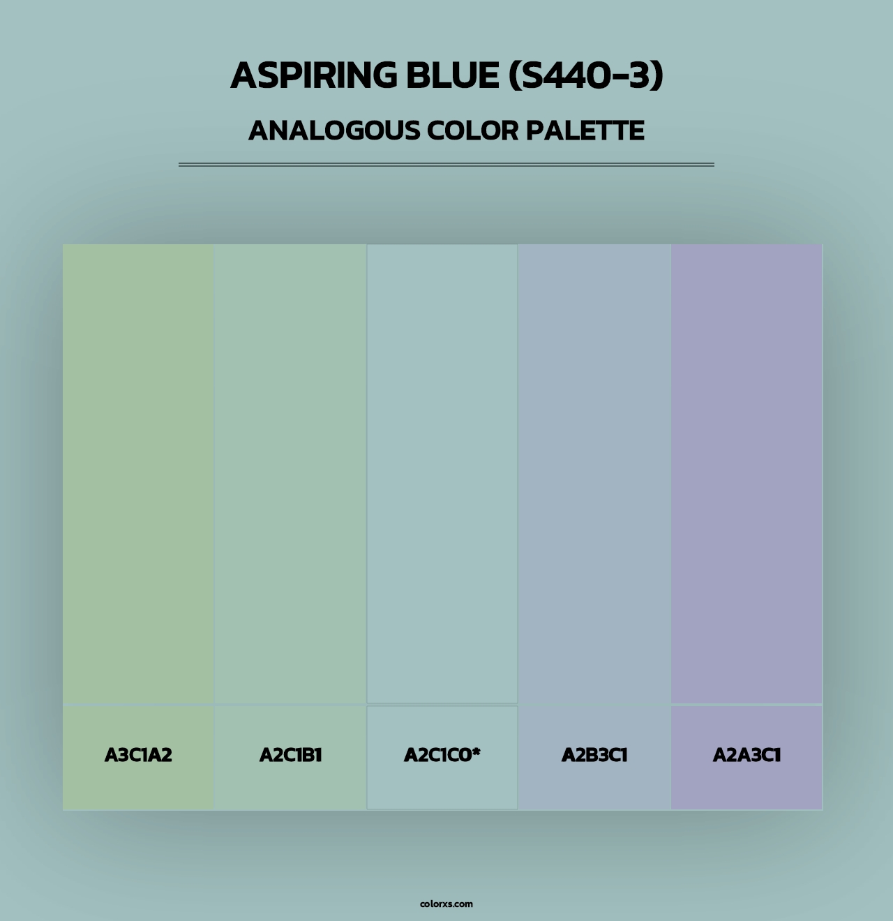 Aspiring Blue (S440-3) - Analogous Color Palette