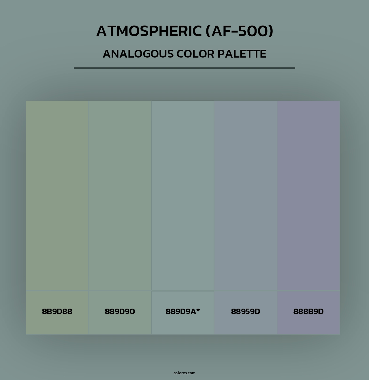 Atmospheric (AF-500) - Analogous Color Palette