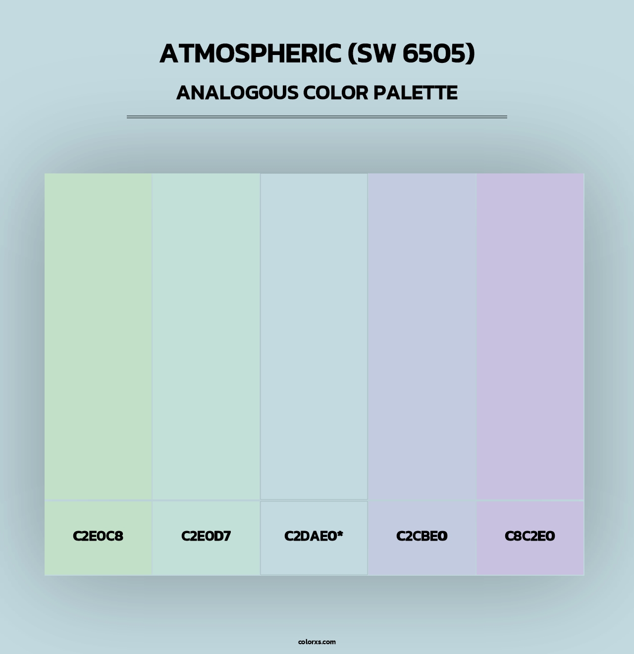 Atmospheric (SW 6505) - Analogous Color Palette