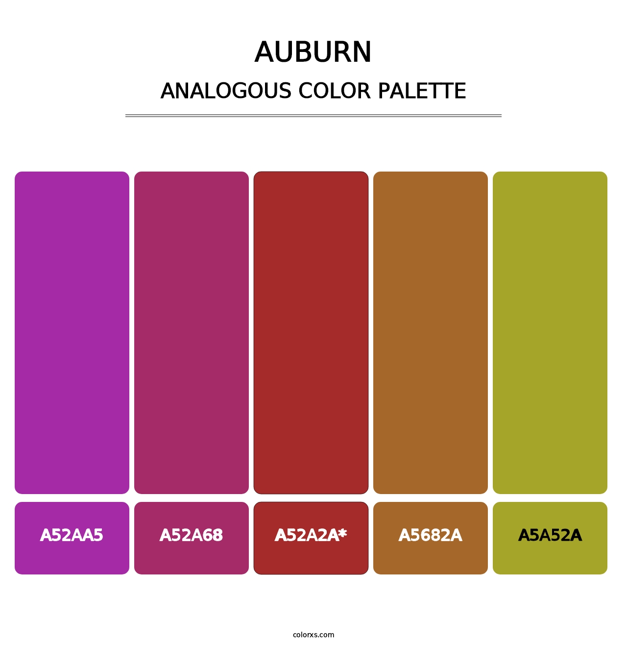Auburn - Analogous Color Palette