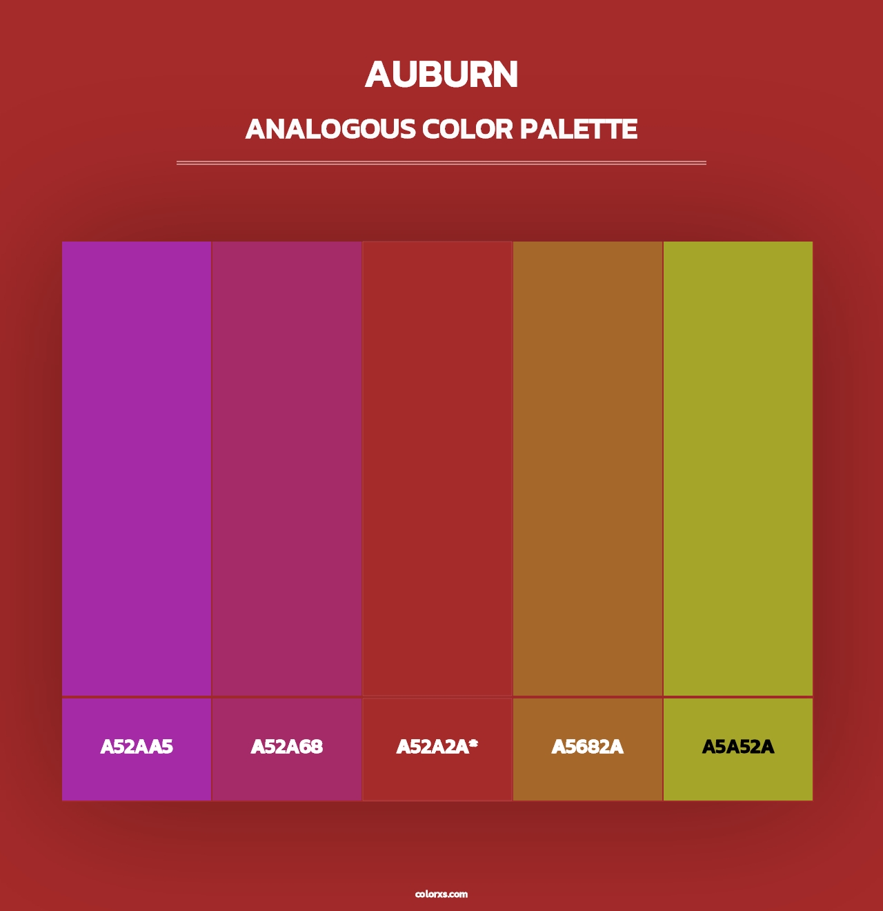 Auburn - Analogous Color Palette