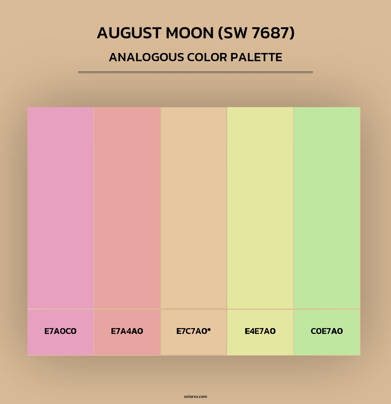 August Moon (SW 7687) - Analogous Color Palette