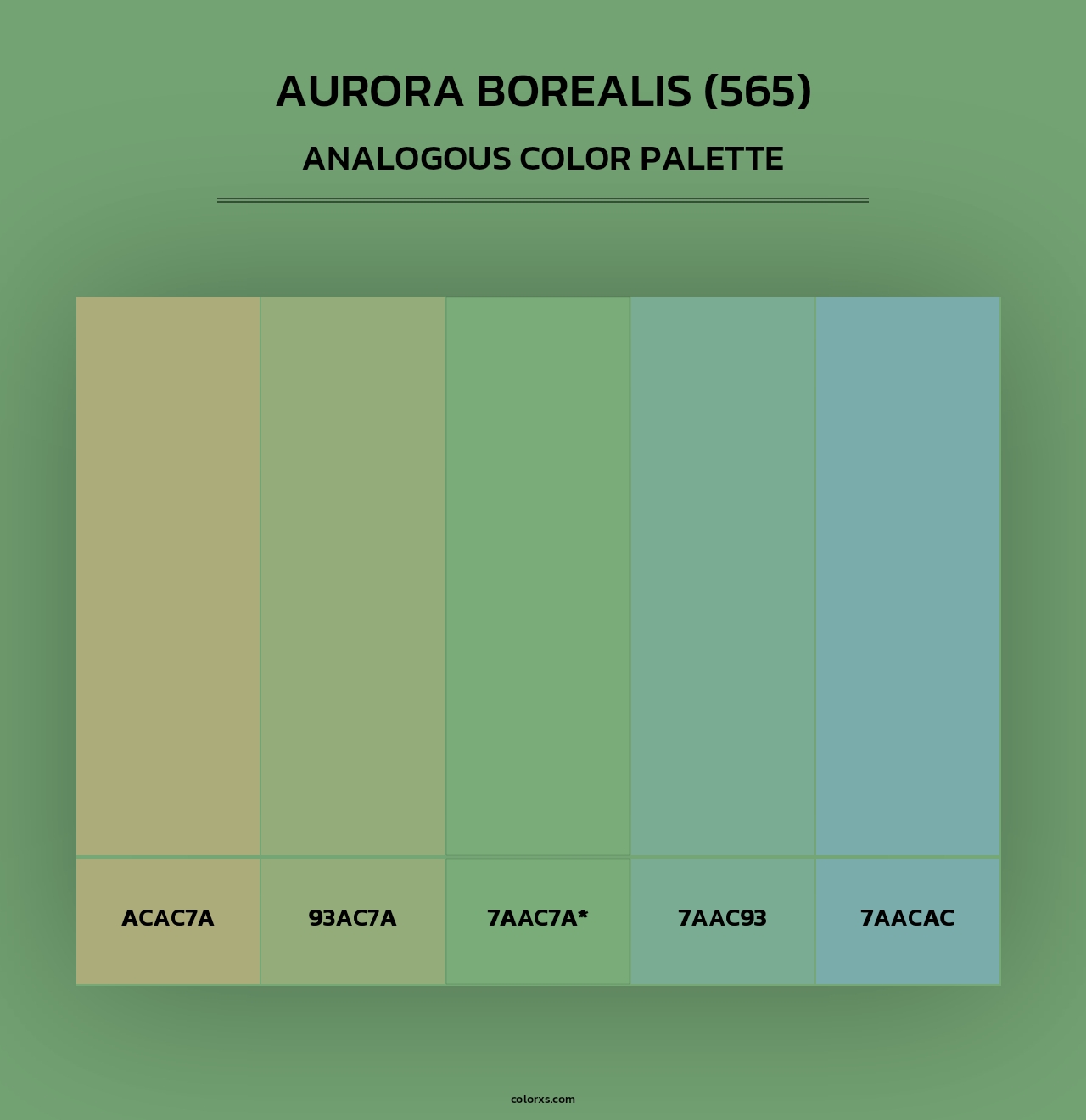 Aurora Borealis (565) - Analogous Color Palette