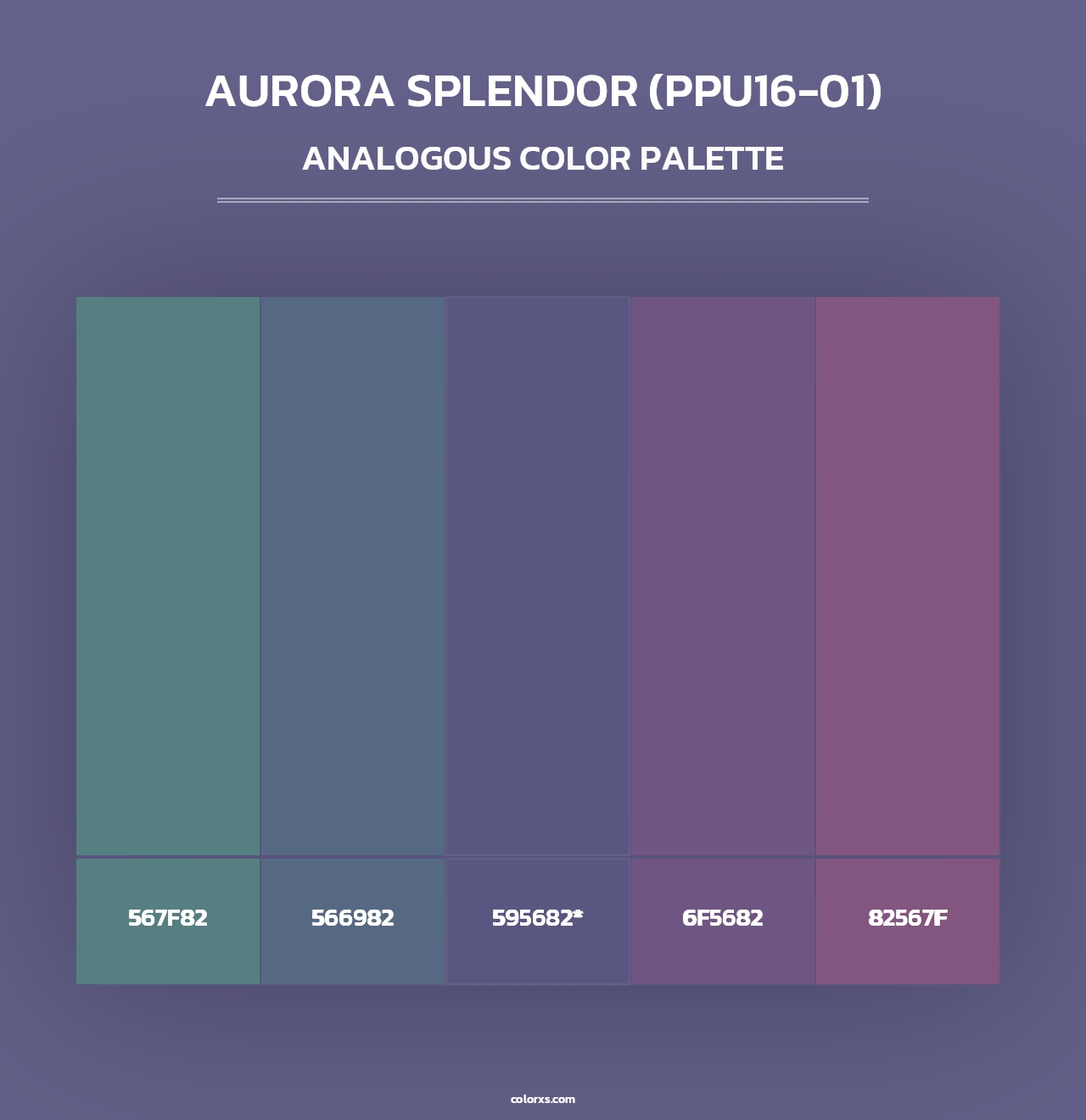 Aurora Splendor (PPU16-01) - Analogous Color Palette