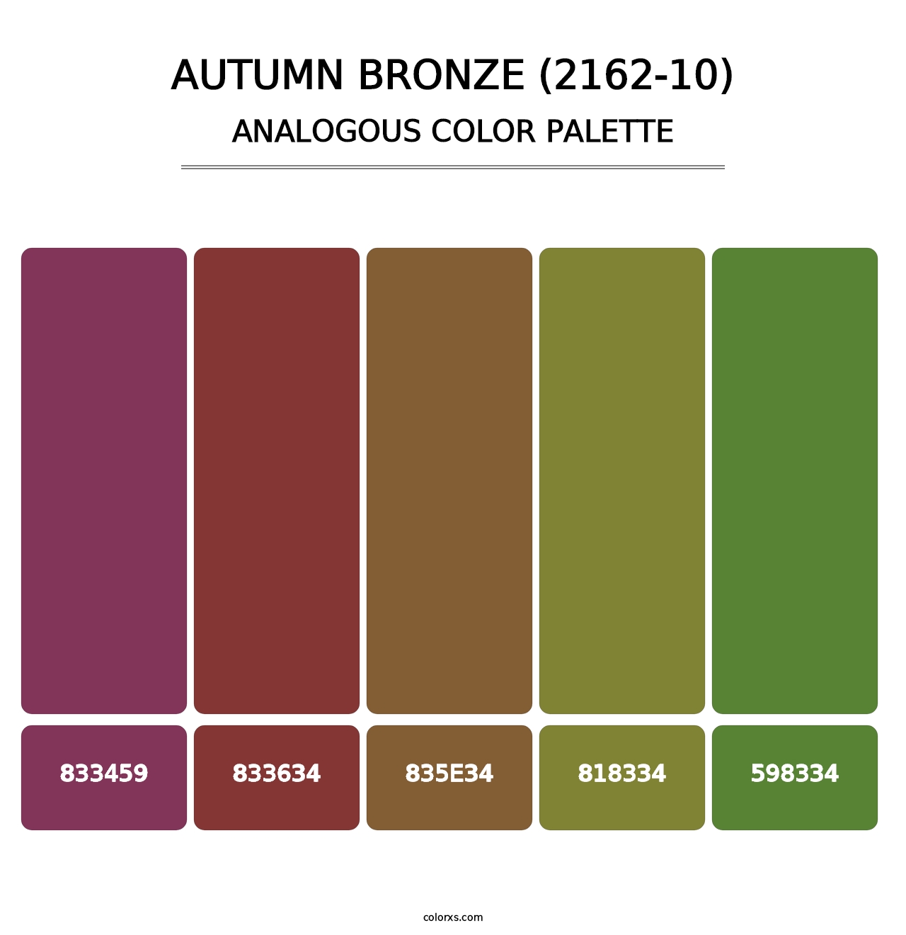 Autumn Bronze (2162-10) - Analogous Color Palette