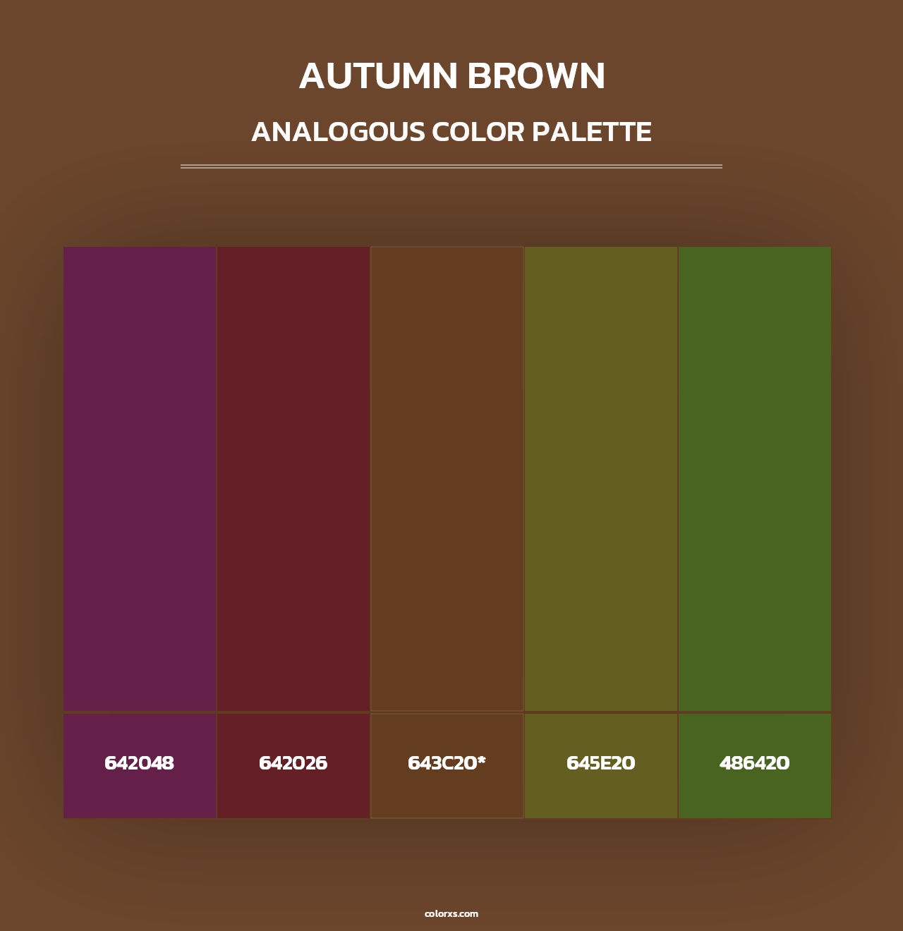 Autumn Brown - Analogous Color Palette