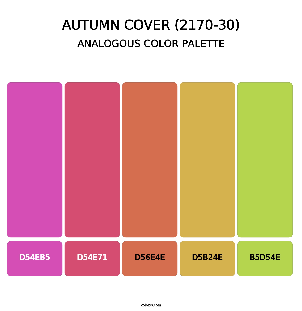 Autumn Cover (2170-30) - Analogous Color Palette