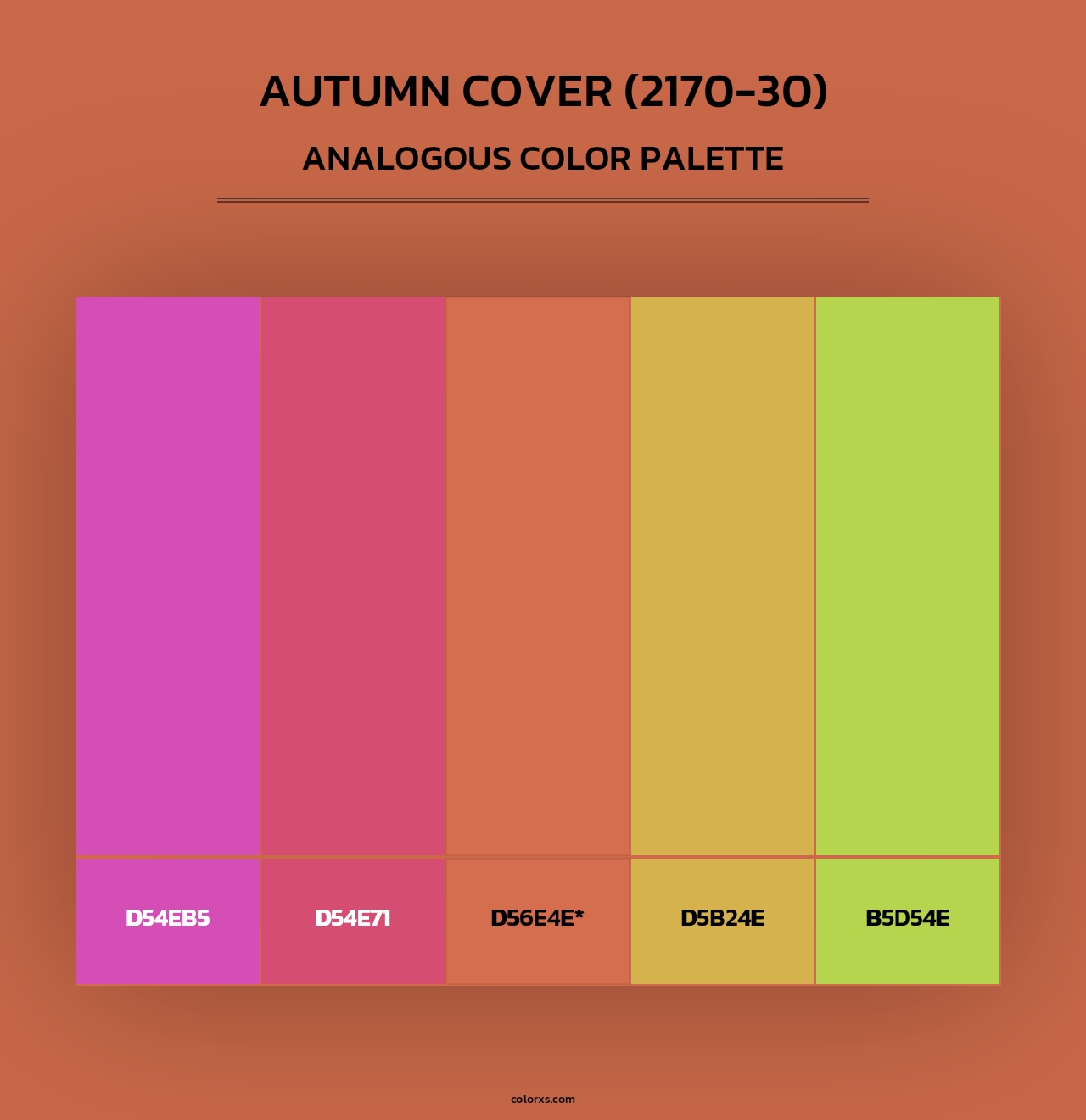 Autumn Cover (2170-30) - Analogous Color Palette