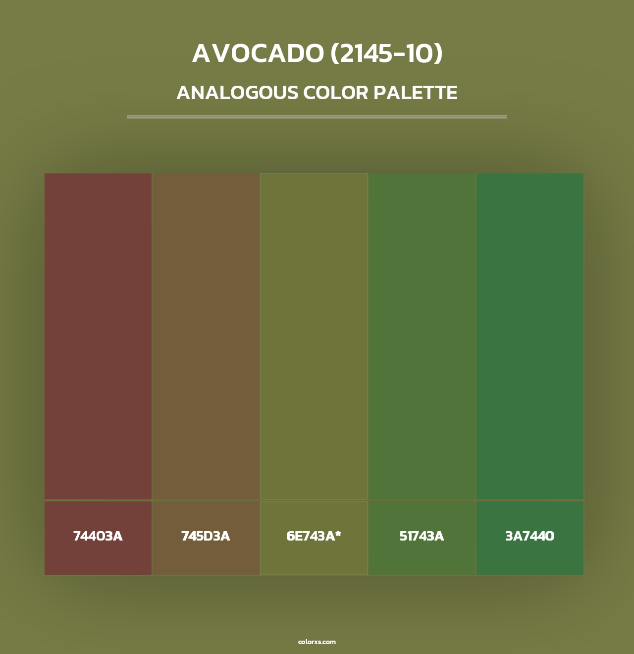 Avocado (2145-10) - Analogous Color Palette