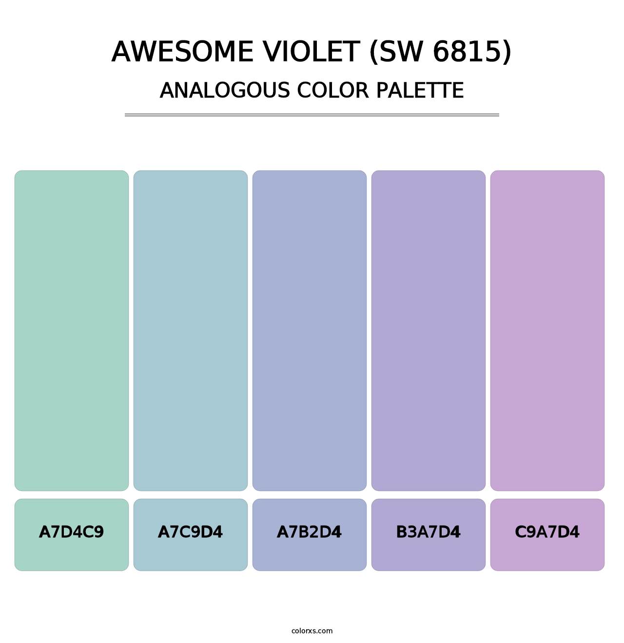 Awesome Violet (SW 6815) - Analogous Color Palette