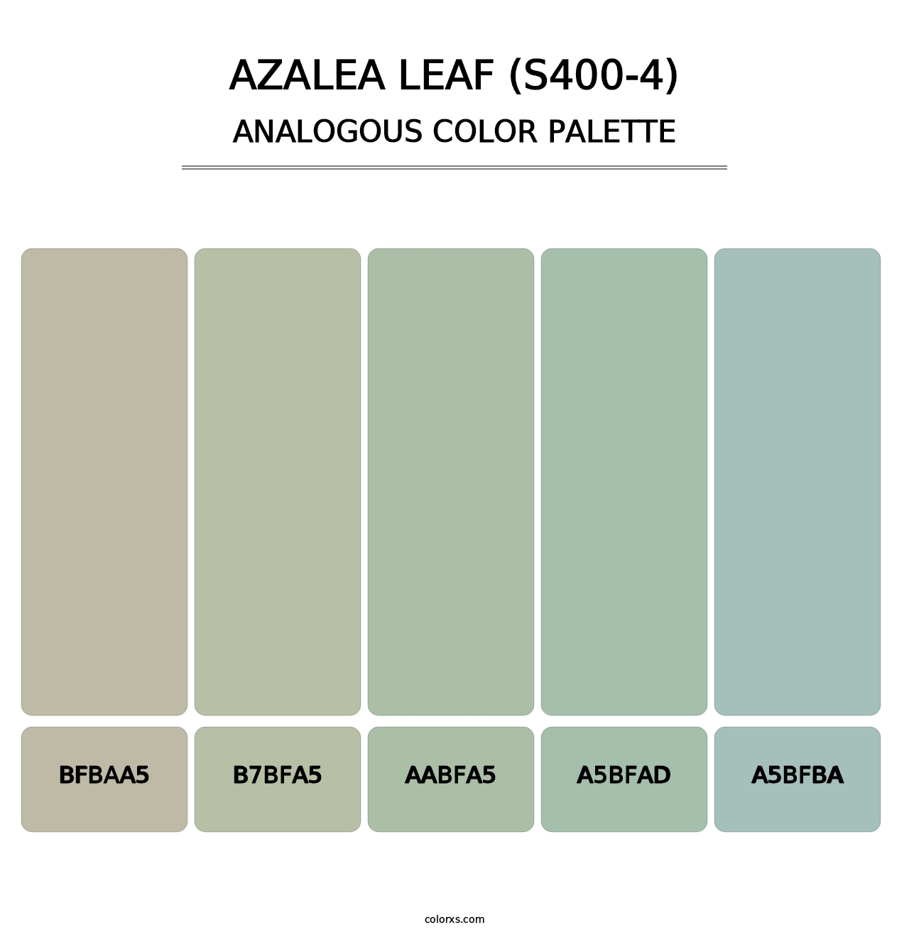 Azalea Leaf (S400-4) - Analogous Color Palette
