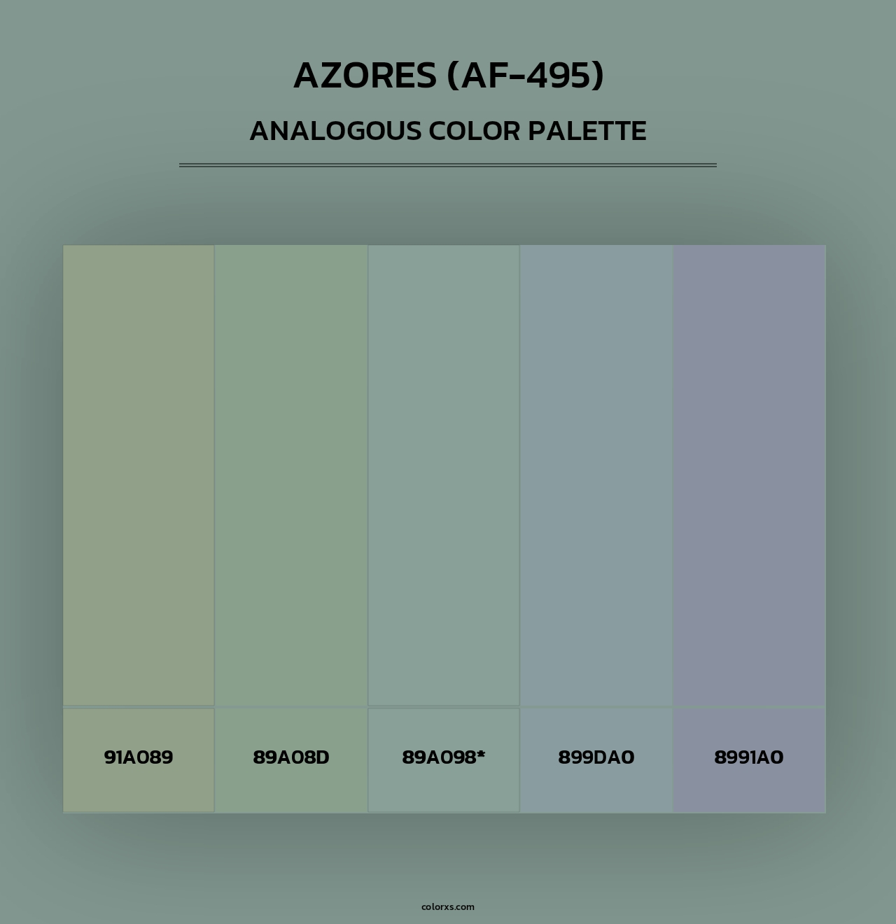 Azores (AF-495) - Analogous Color Palette