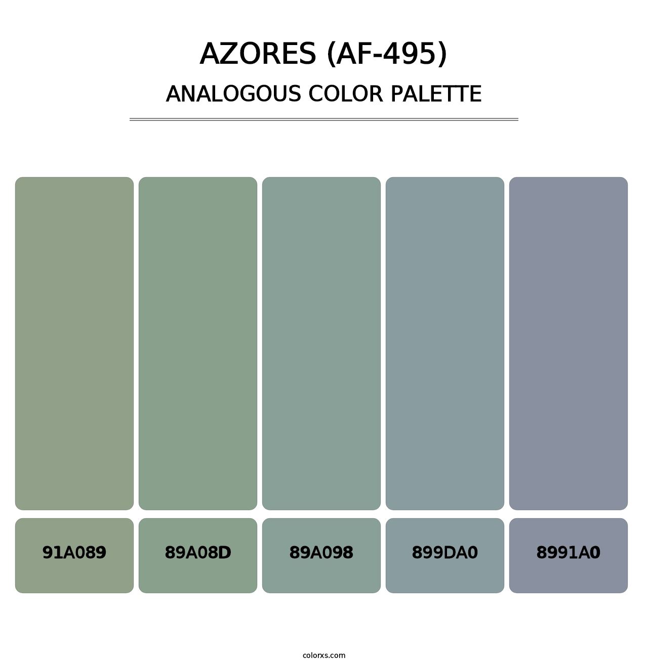 Azores (AF-495) - Analogous Color Palette