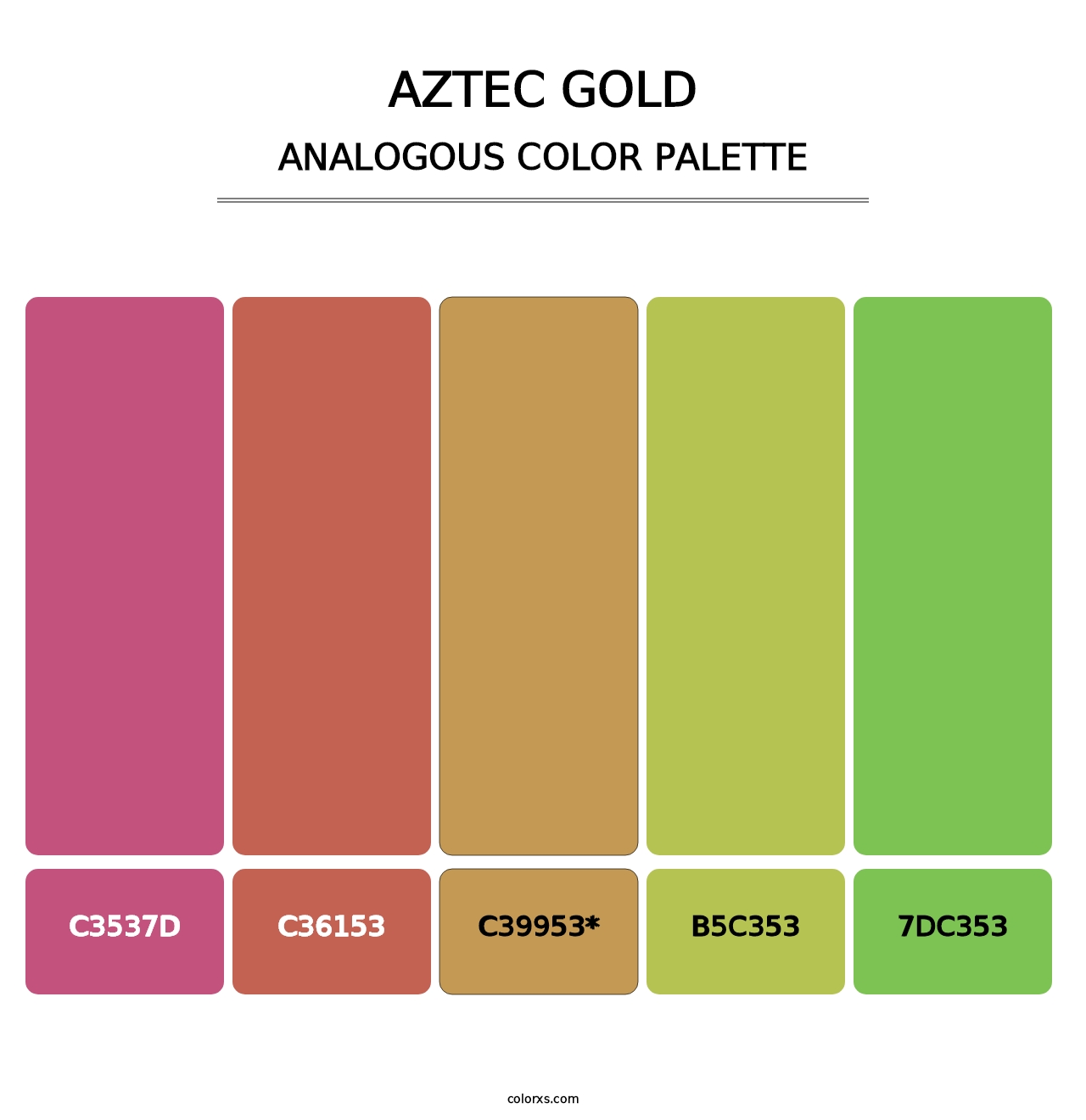 Aztec Gold - Analogous Color Palette