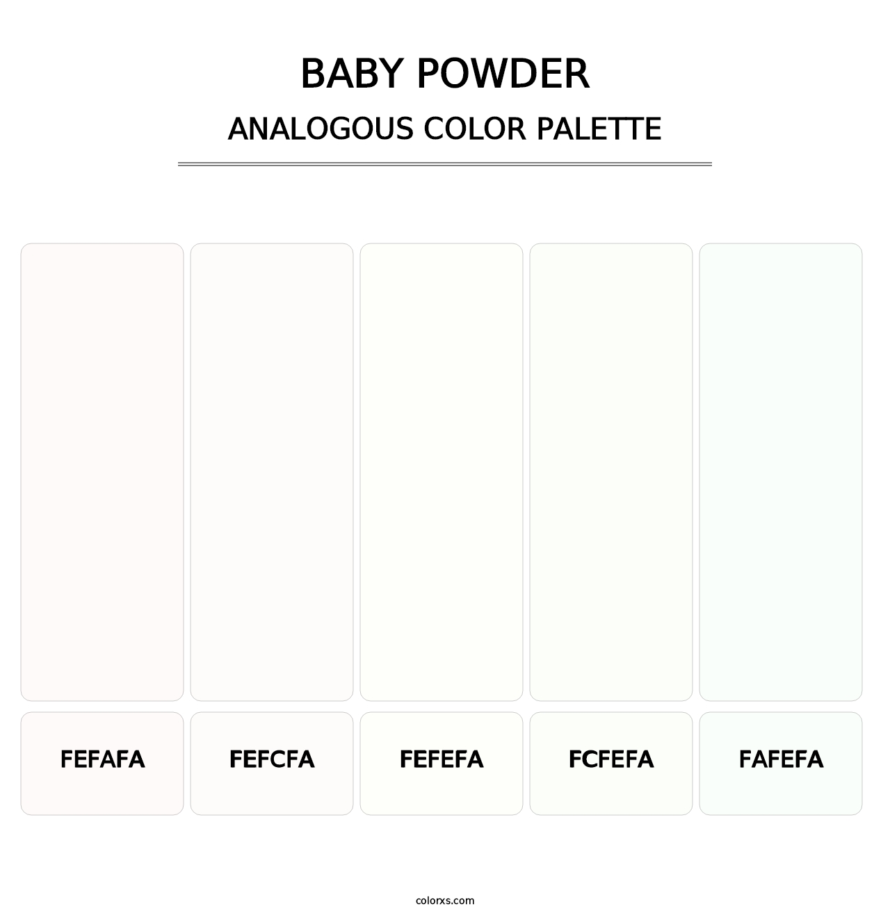 Baby Powder - Analogous Color Palette