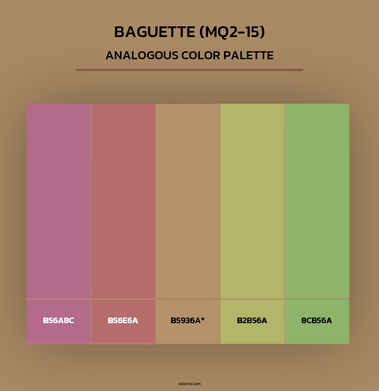 Baguette (MQ2-15) - Analogous Color Palette