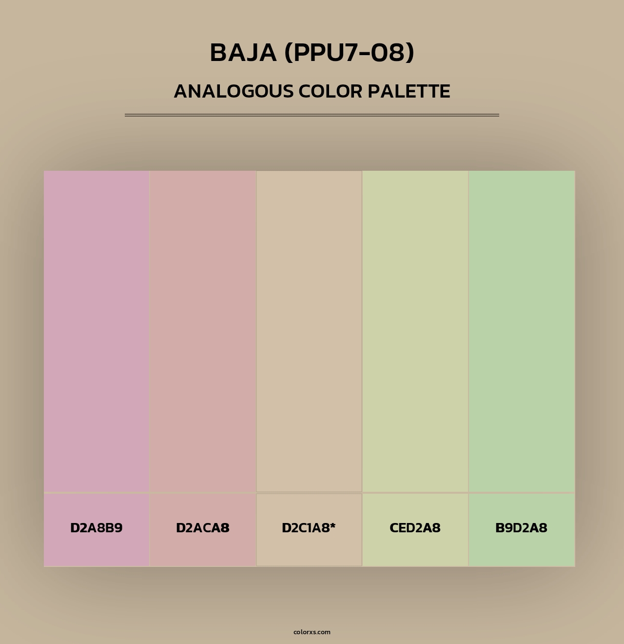 Baja (PPU7-08) - Analogous Color Palette