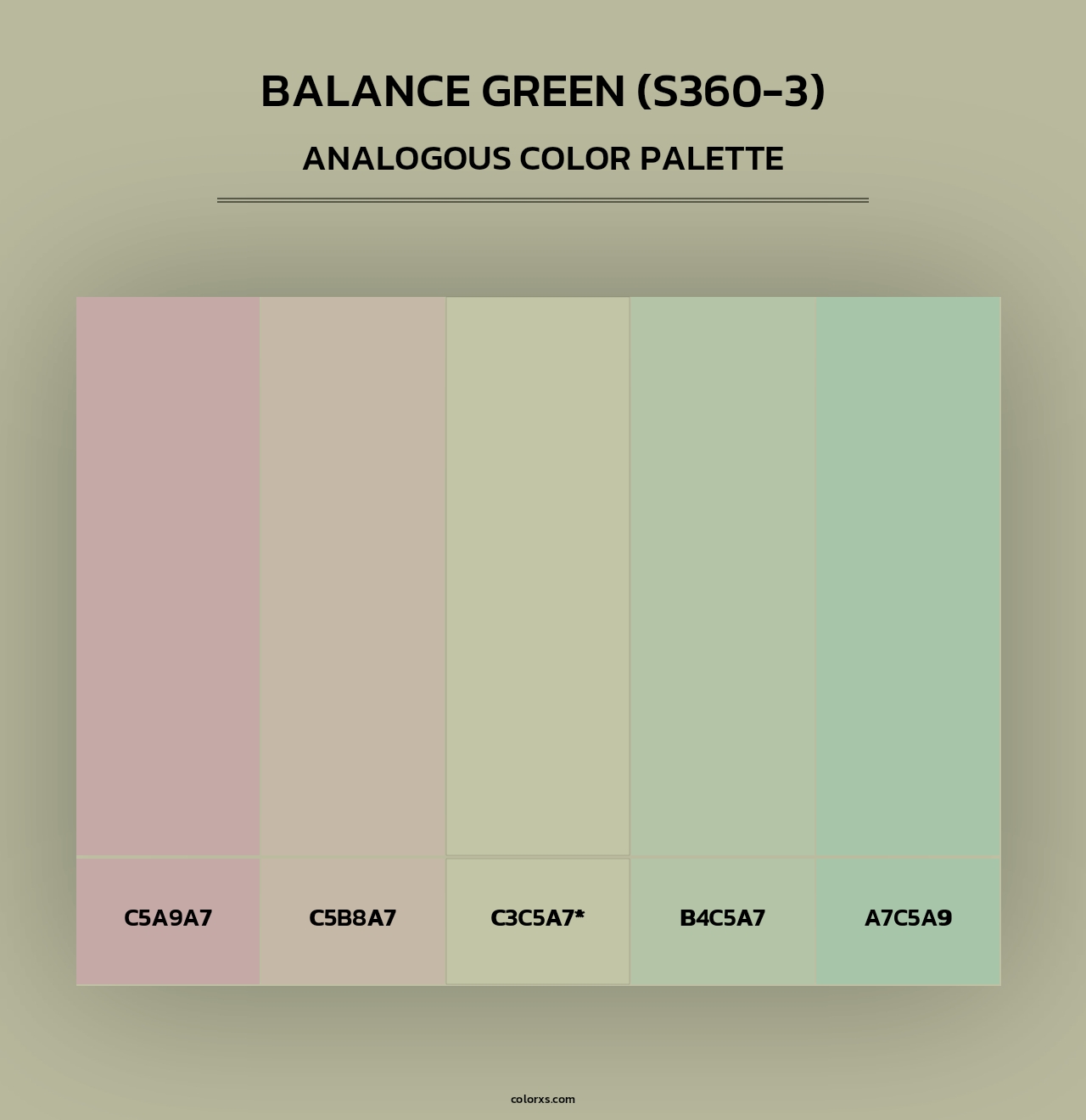 Balance Green (S360-3) - Analogous Color Palette
