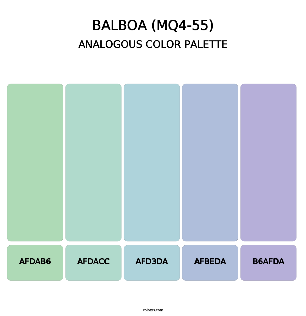 Balboa (MQ4-55) - Analogous Color Palette