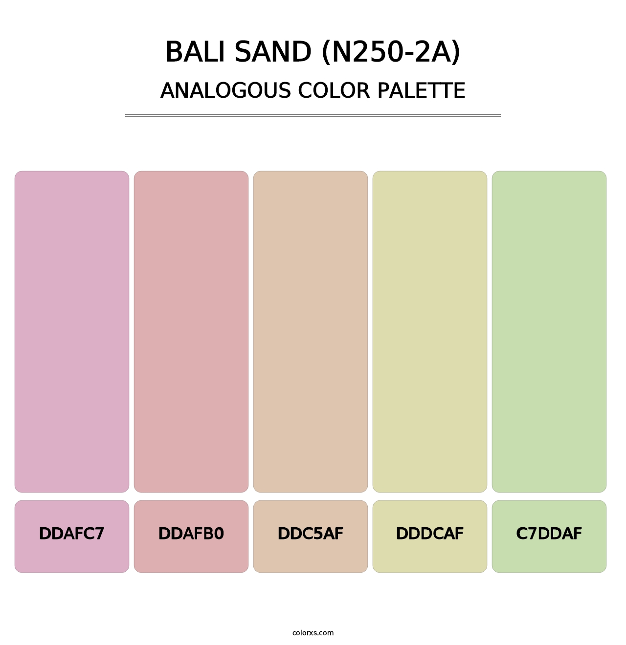 Bali Sand (N250-2A) - Analogous Color Palette