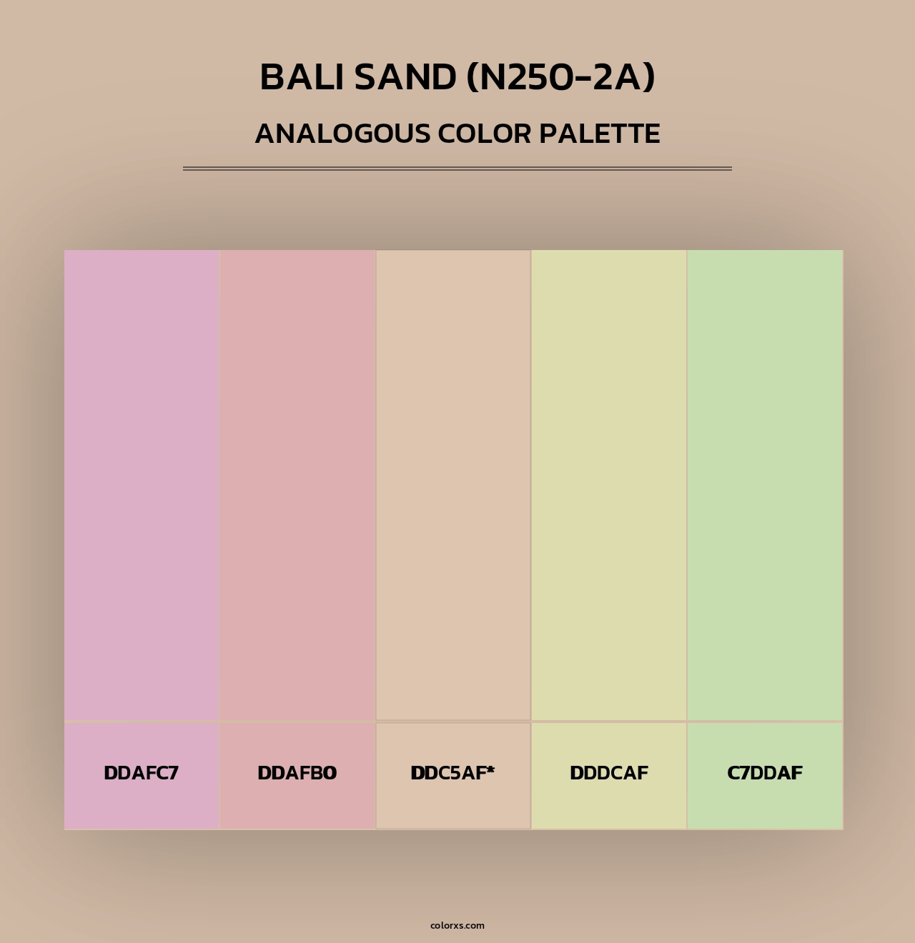 Bali Sand (N250-2A) - Analogous Color Palette