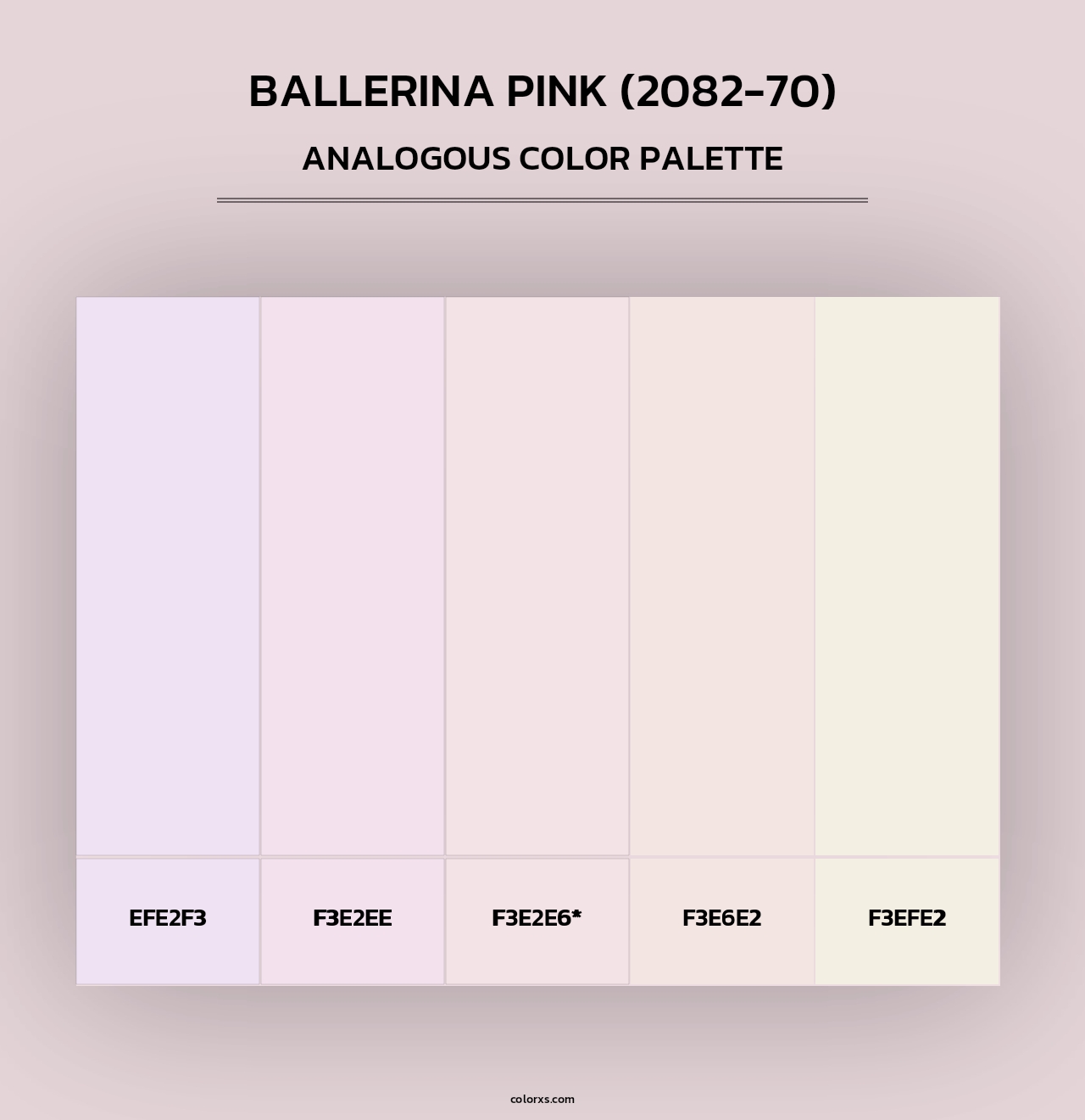 Ballerina Pink (2082-70) - Analogous Color Palette