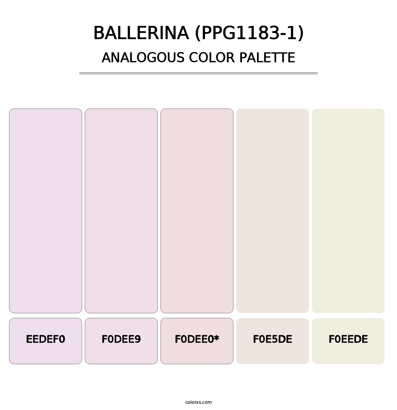Ballerina (PPG1183-1) - Analogous Color Palette