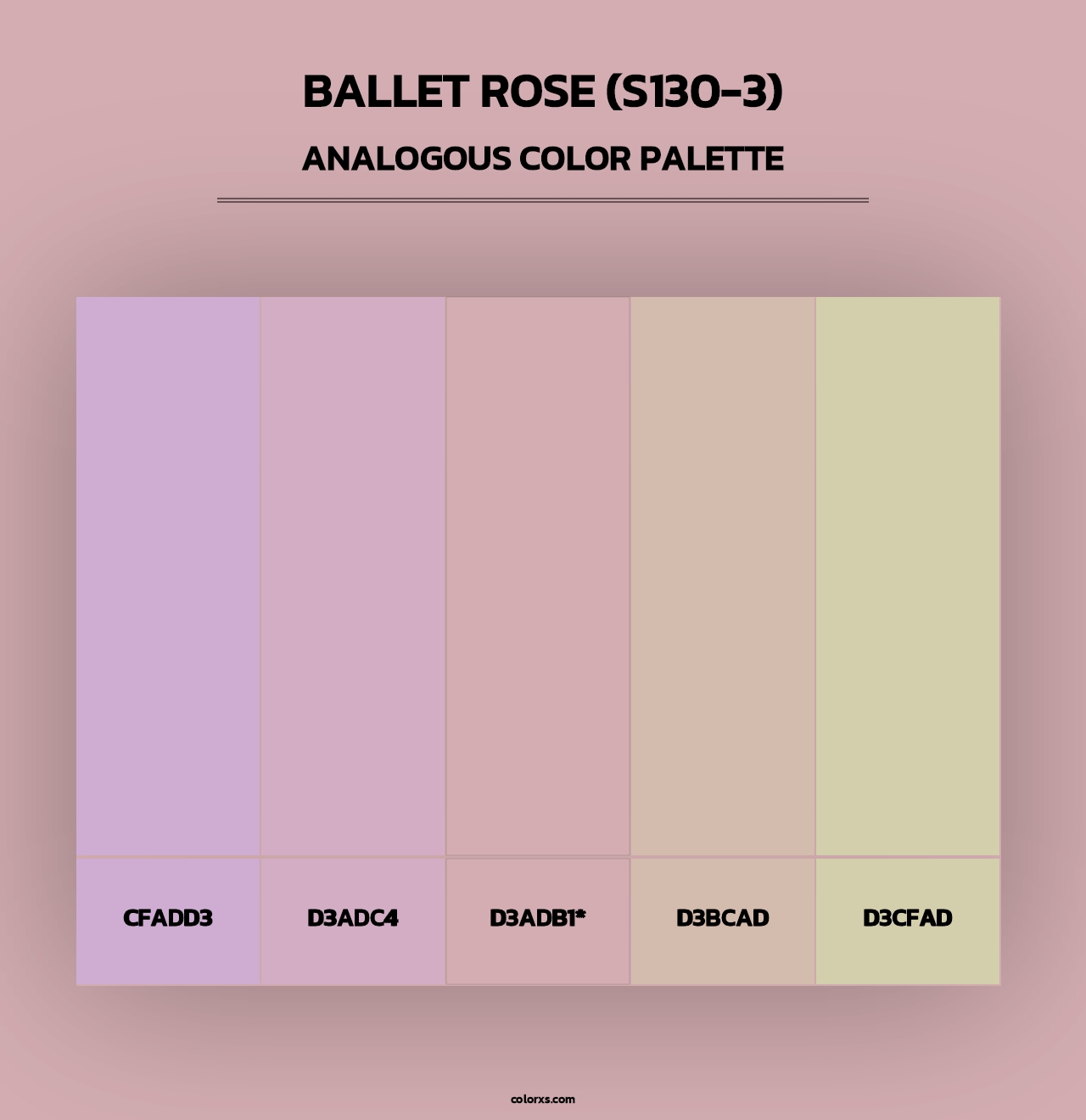 Ballet Rose (S130-3) - Analogous Color Palette