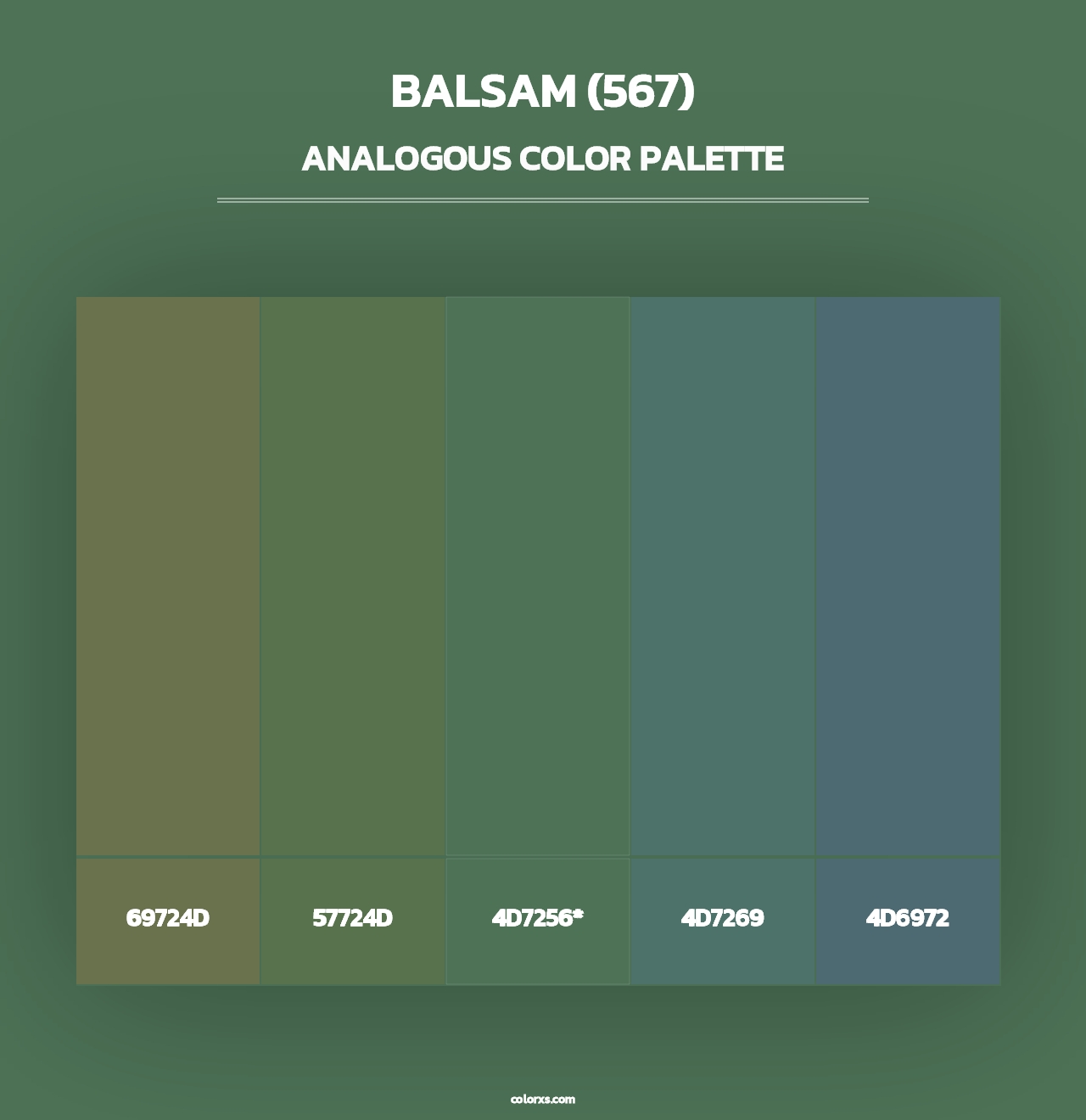 Balsam (567) - Analogous Color Palette