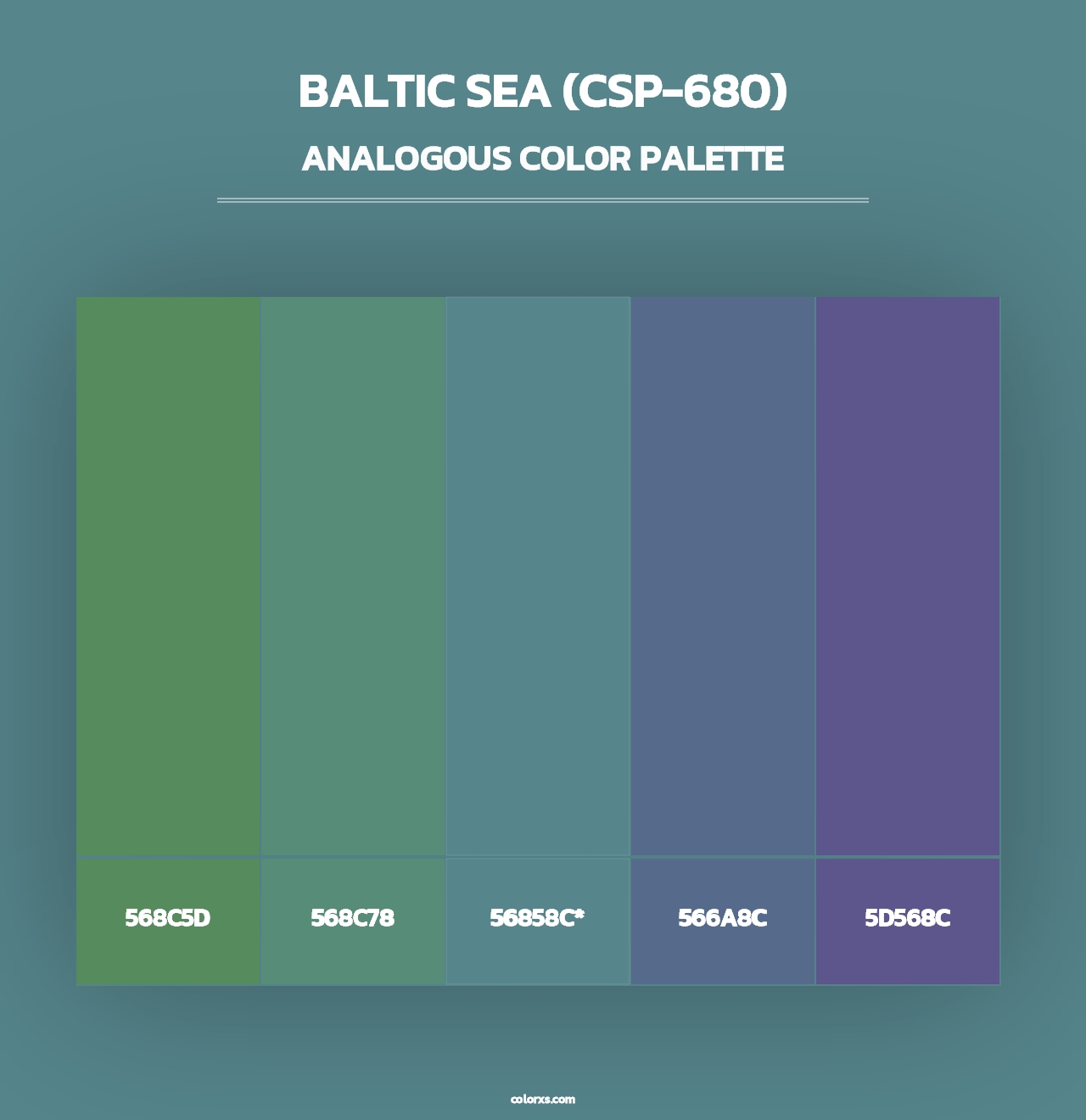 Baltic Sea (CSP-680) - Analogous Color Palette