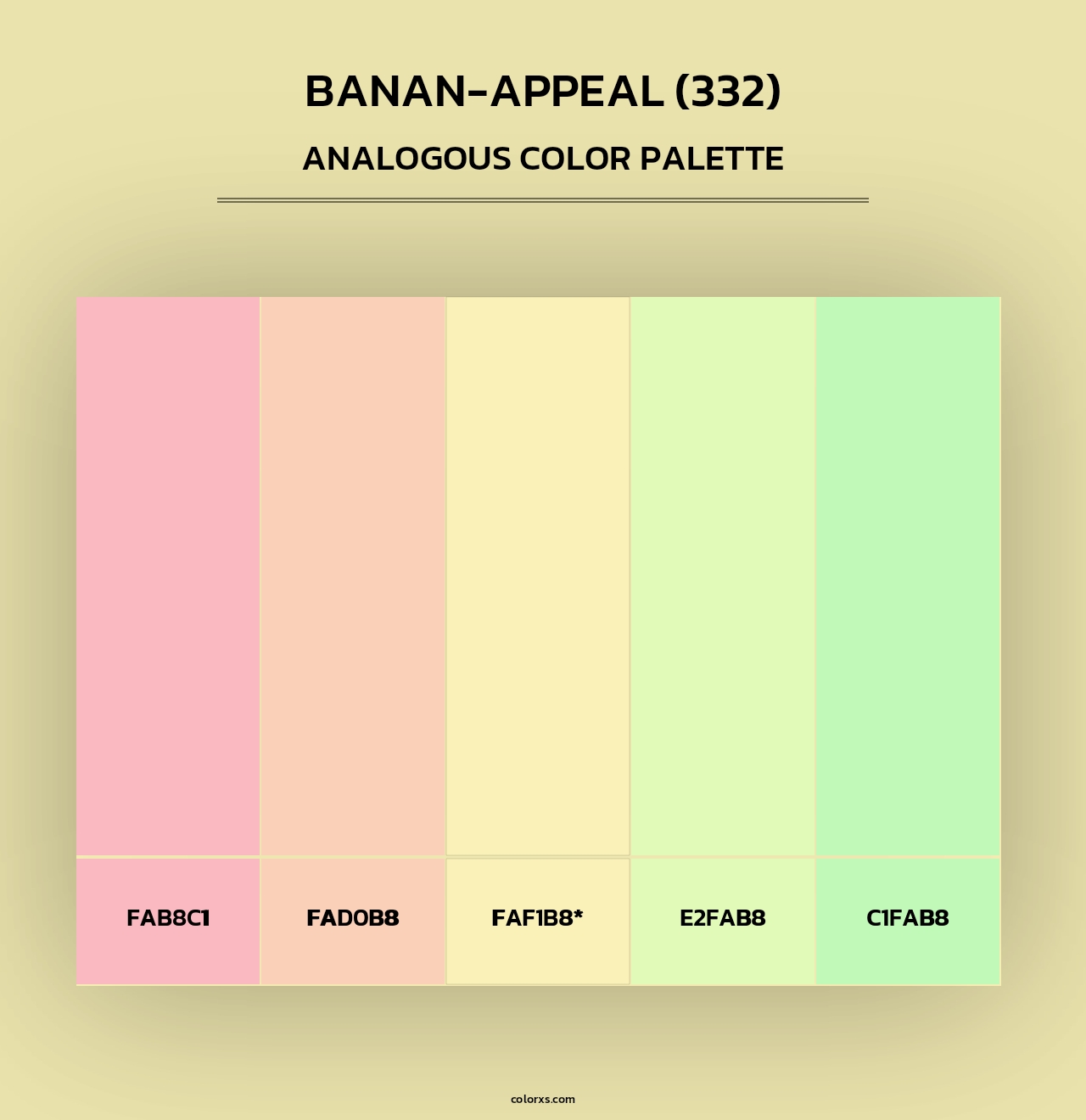 Banan-Appeal (332) - Analogous Color Palette