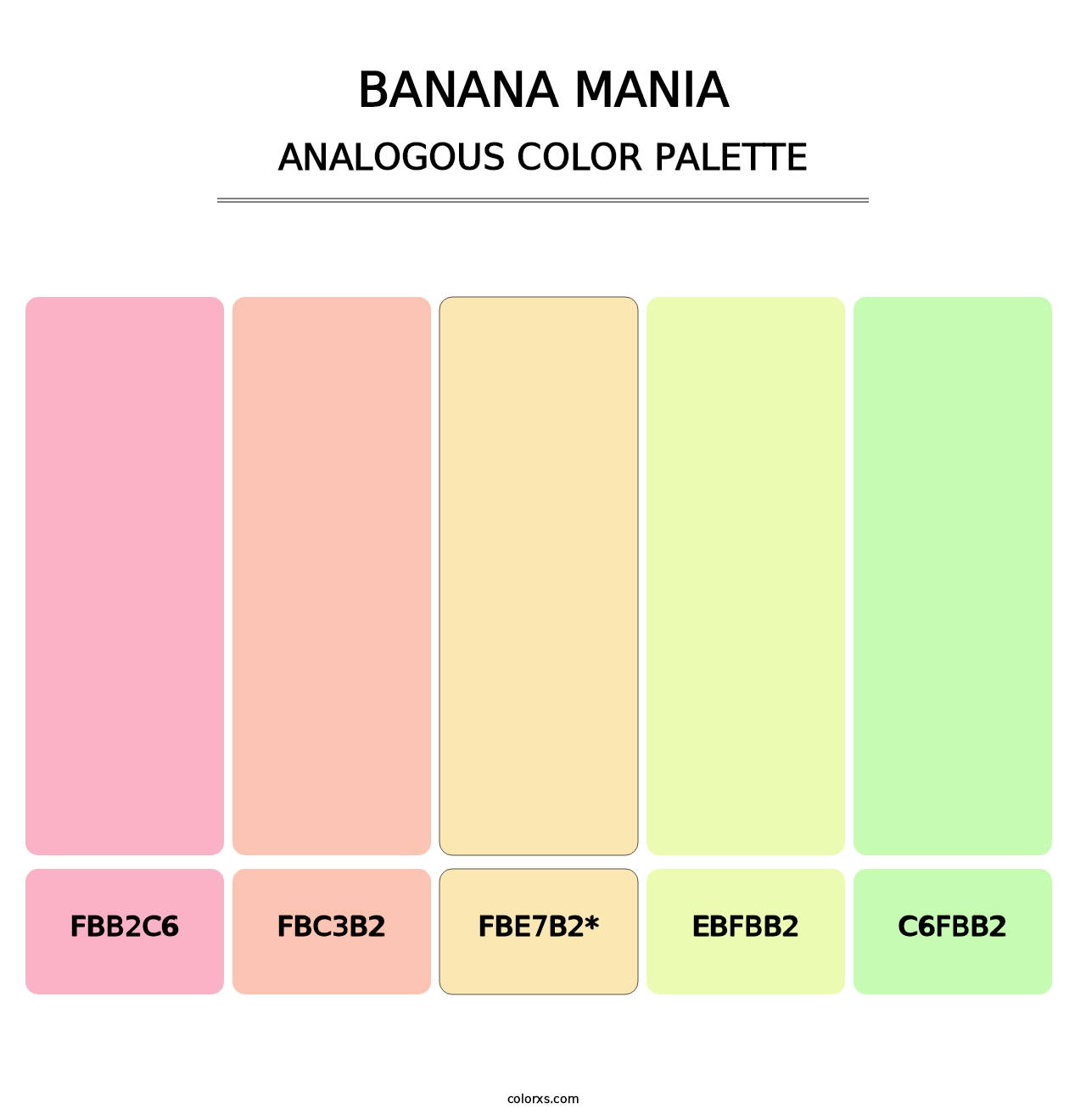 Banana Mania - Analogous Color Palette