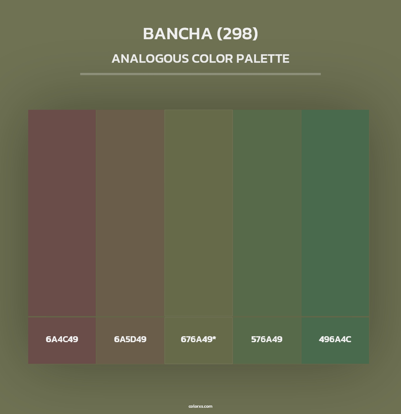 Bancha (298) - Analogous Color Palette