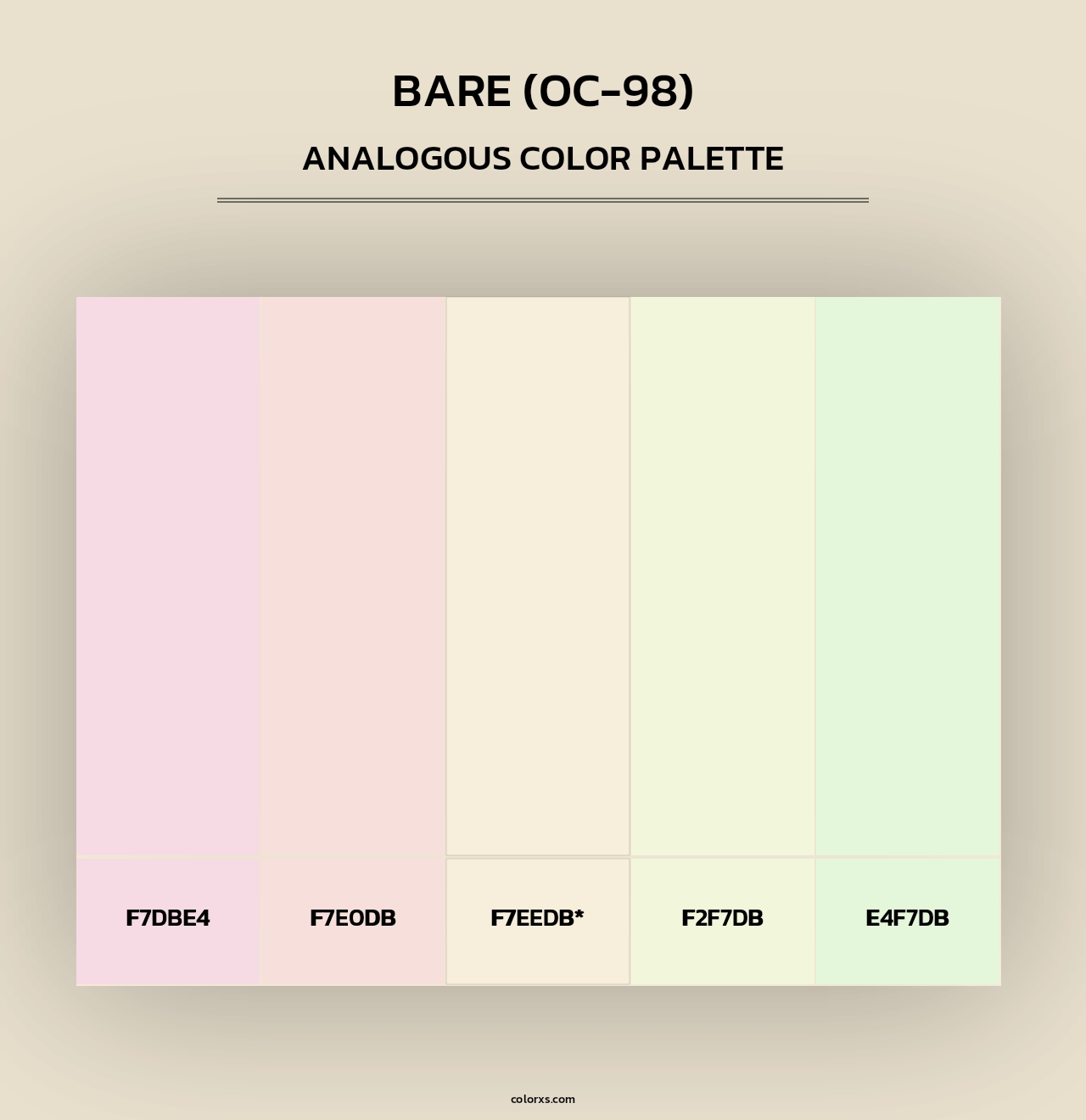 Bare (OC-98) - Analogous Color Palette