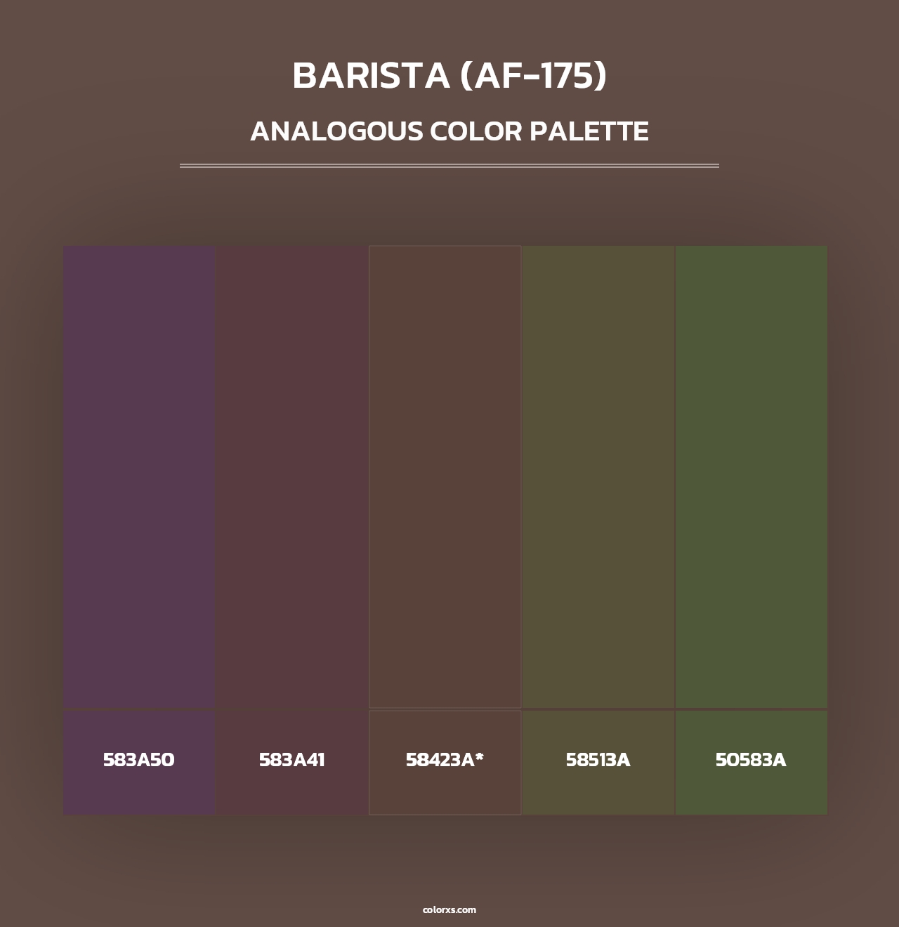 Barista (AF-175) - Analogous Color Palette