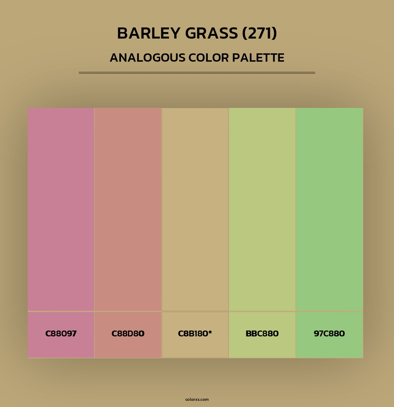 Barley Grass (271) - Analogous Color Palette