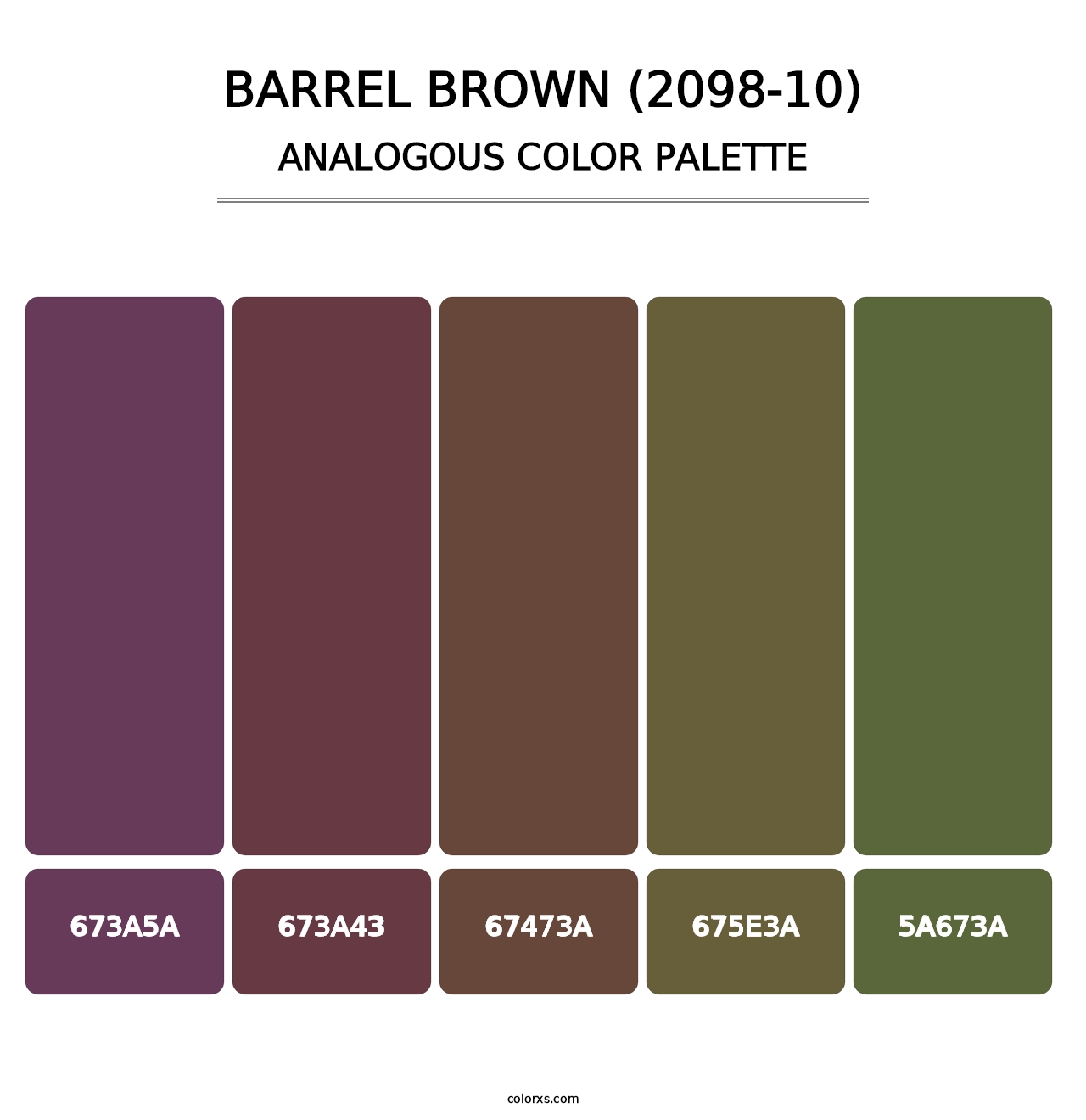 Barrel Brown (2098-10) - Analogous Color Palette