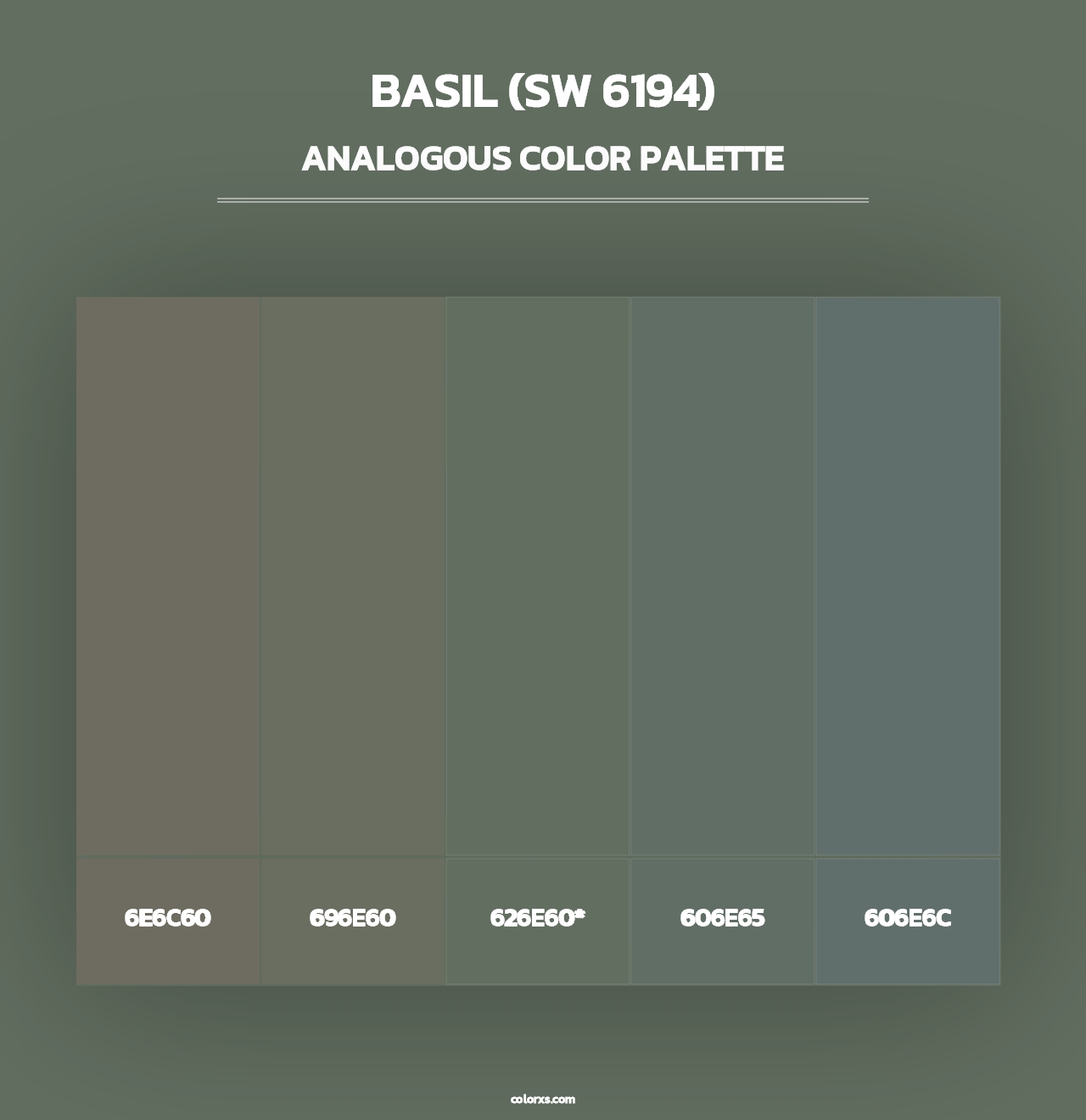 Basil (SW 6194) - Analogous Color Palette