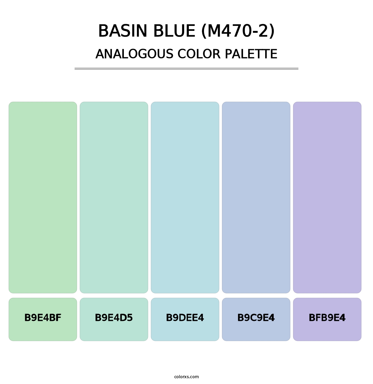 Basin Blue (M470-2) - Analogous Color Palette
