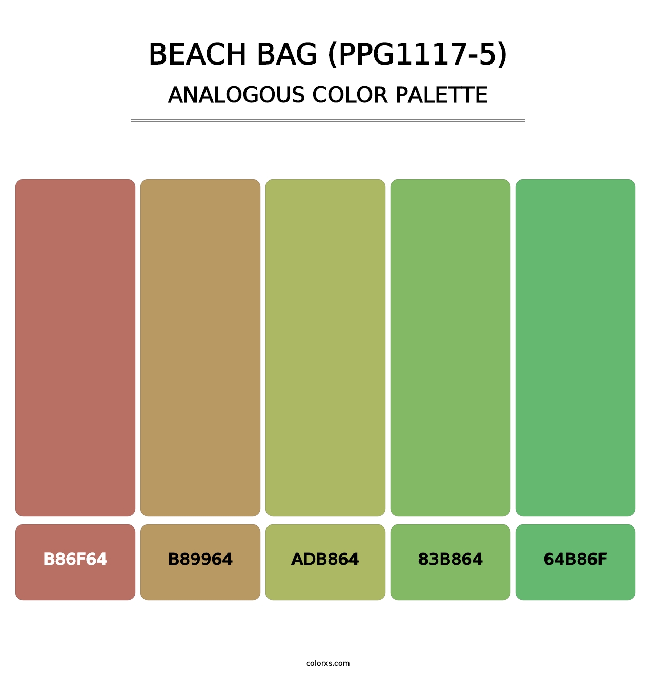Beach Bag (PPG1117-5) - Analogous Color Palette