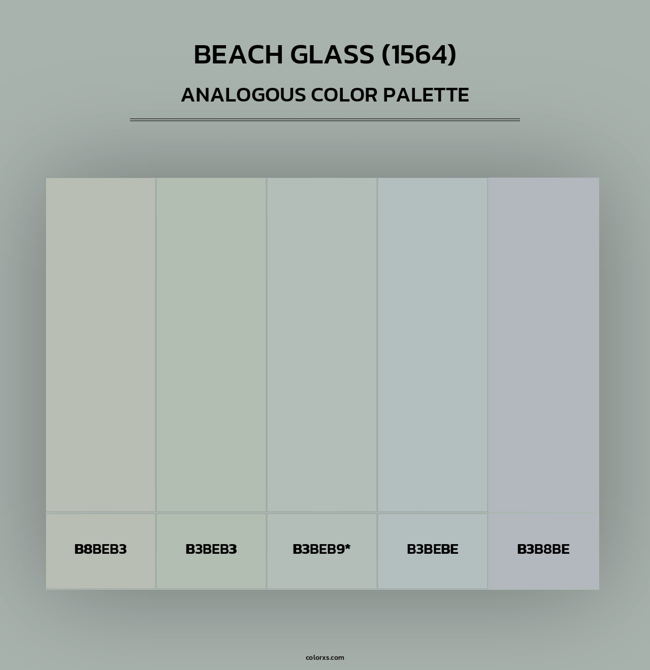 Beach Glass (1564) - Analogous Color Palette