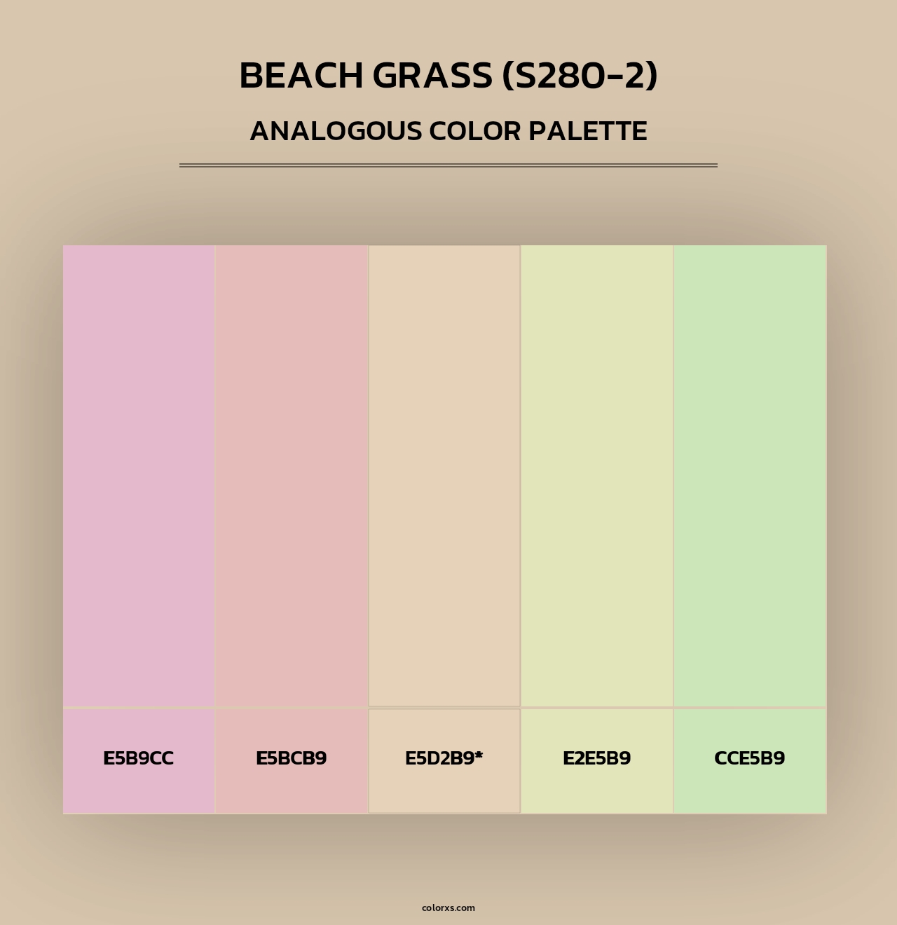 Beach Grass (S280-2) - Analogous Color Palette