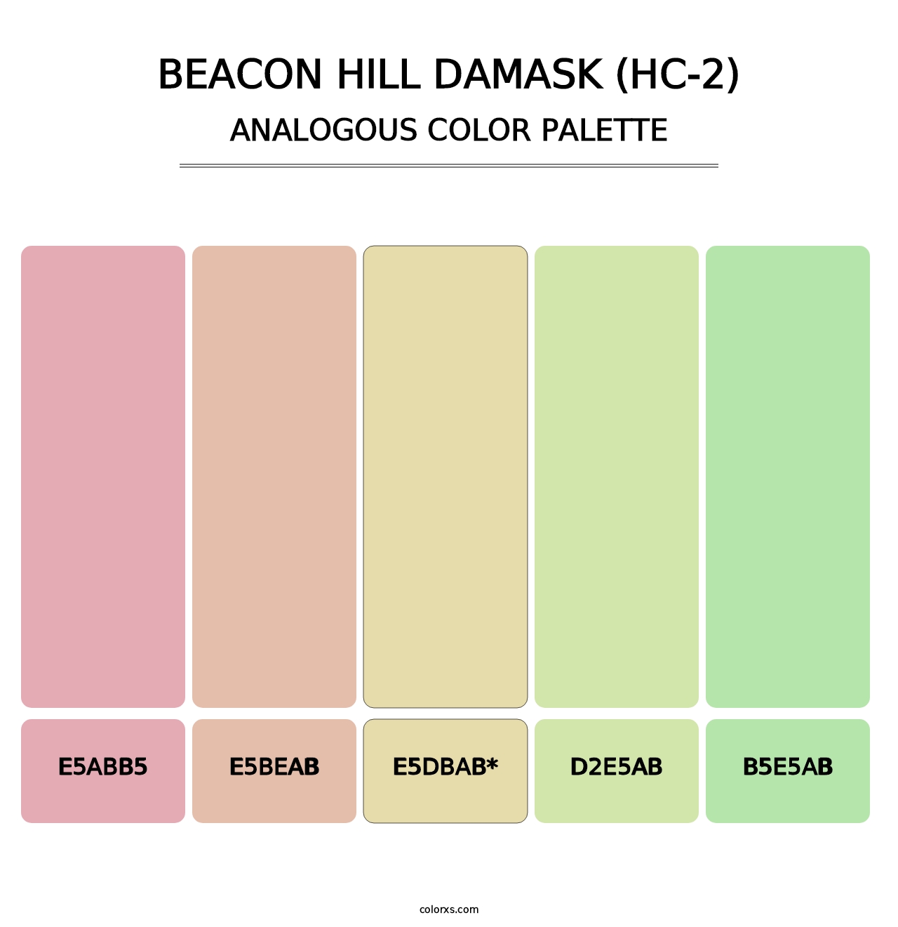 Beacon Hill Damask (HC-2) - Analogous Color Palette