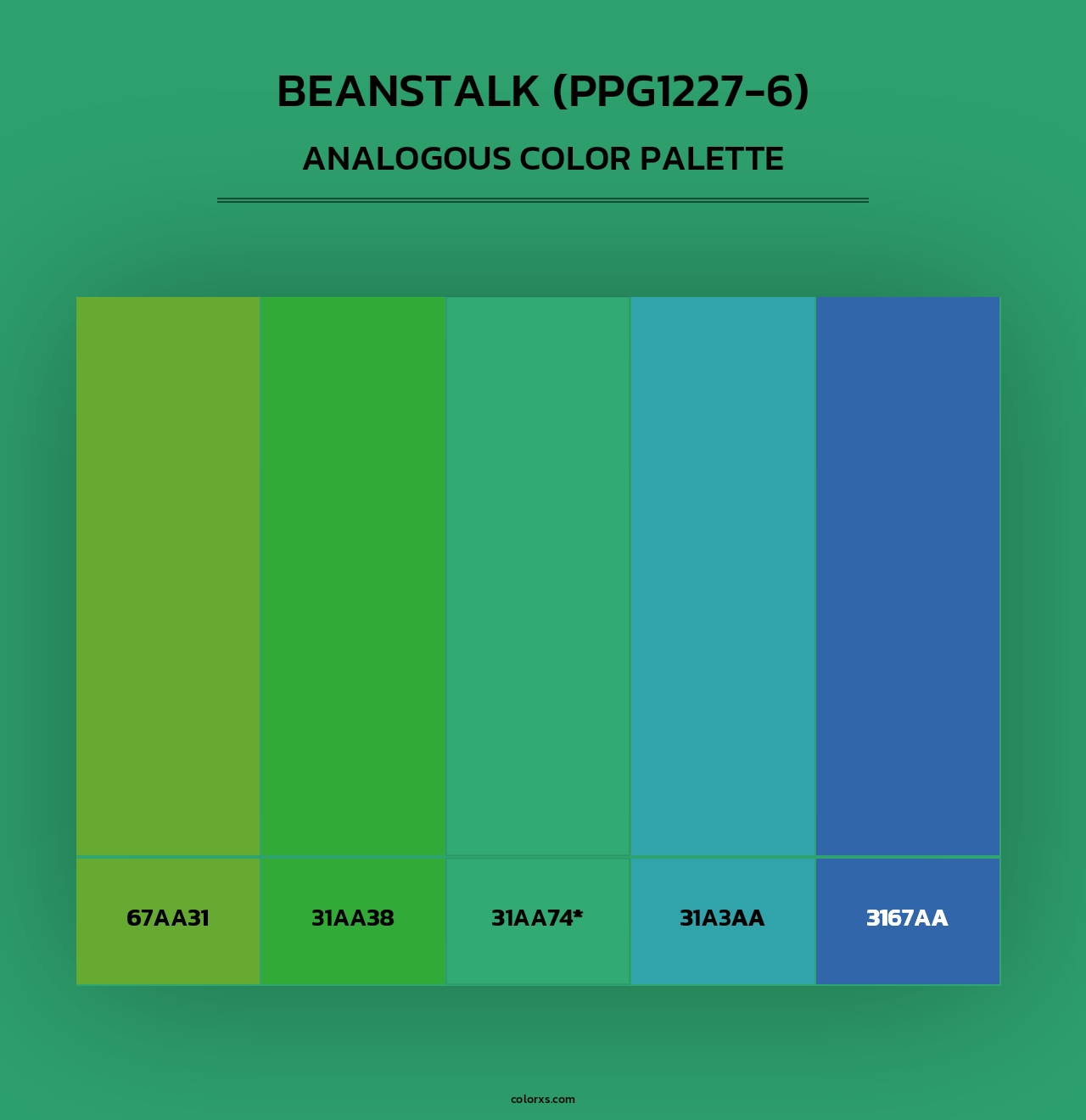Beanstalk (PPG1227-6) - Analogous Color Palette