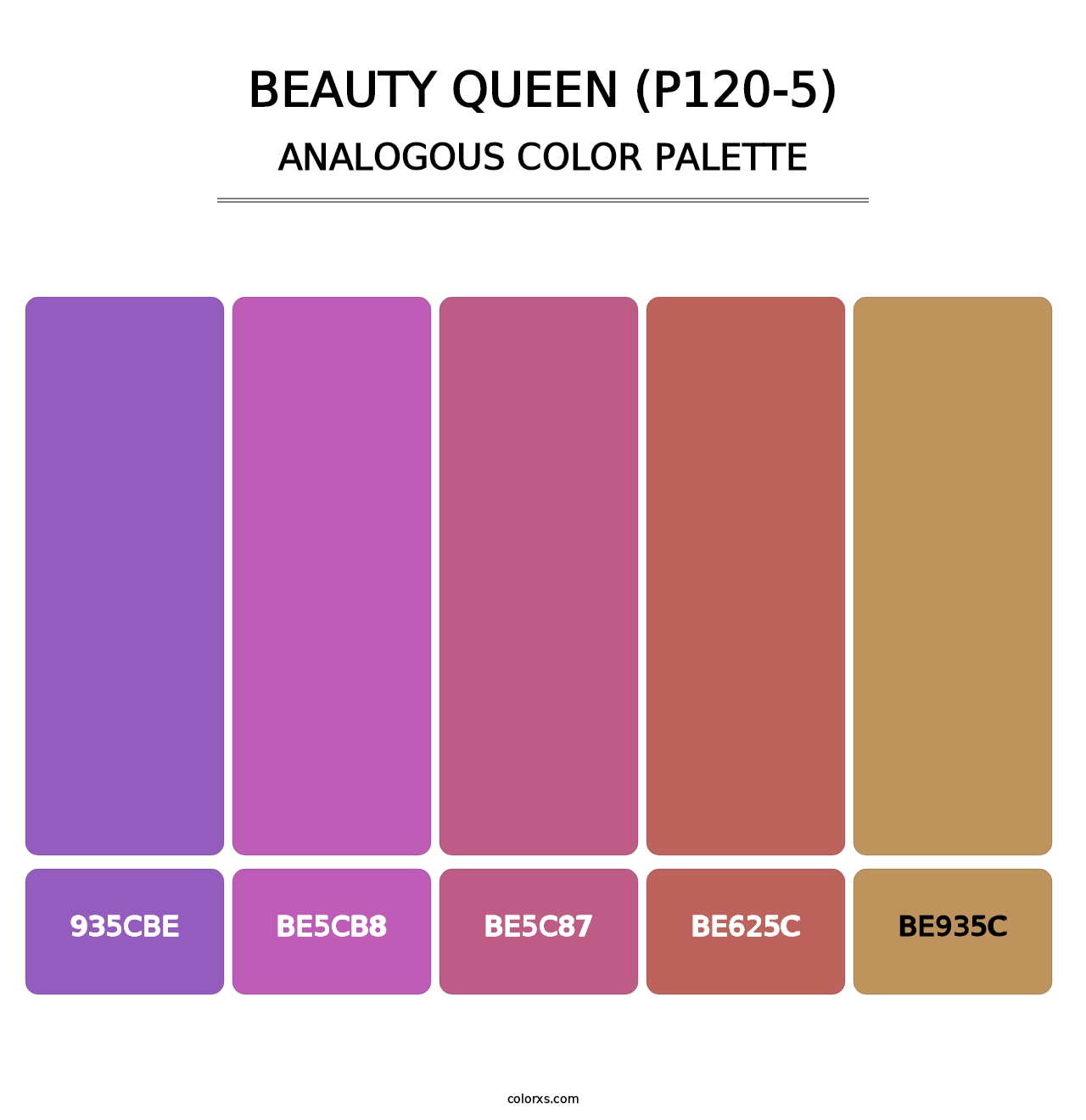 Beauty Queen (P120-5) - Analogous Color Palette