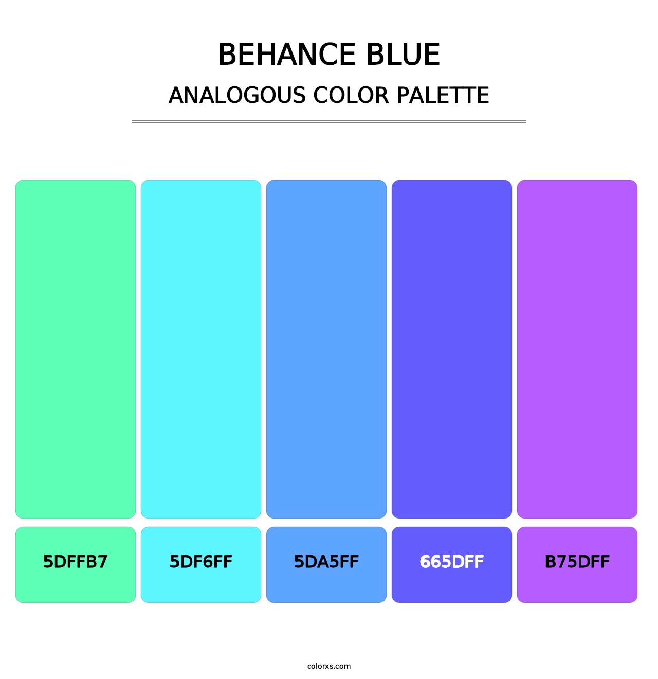 Behance Blue - Analogous Color Palette