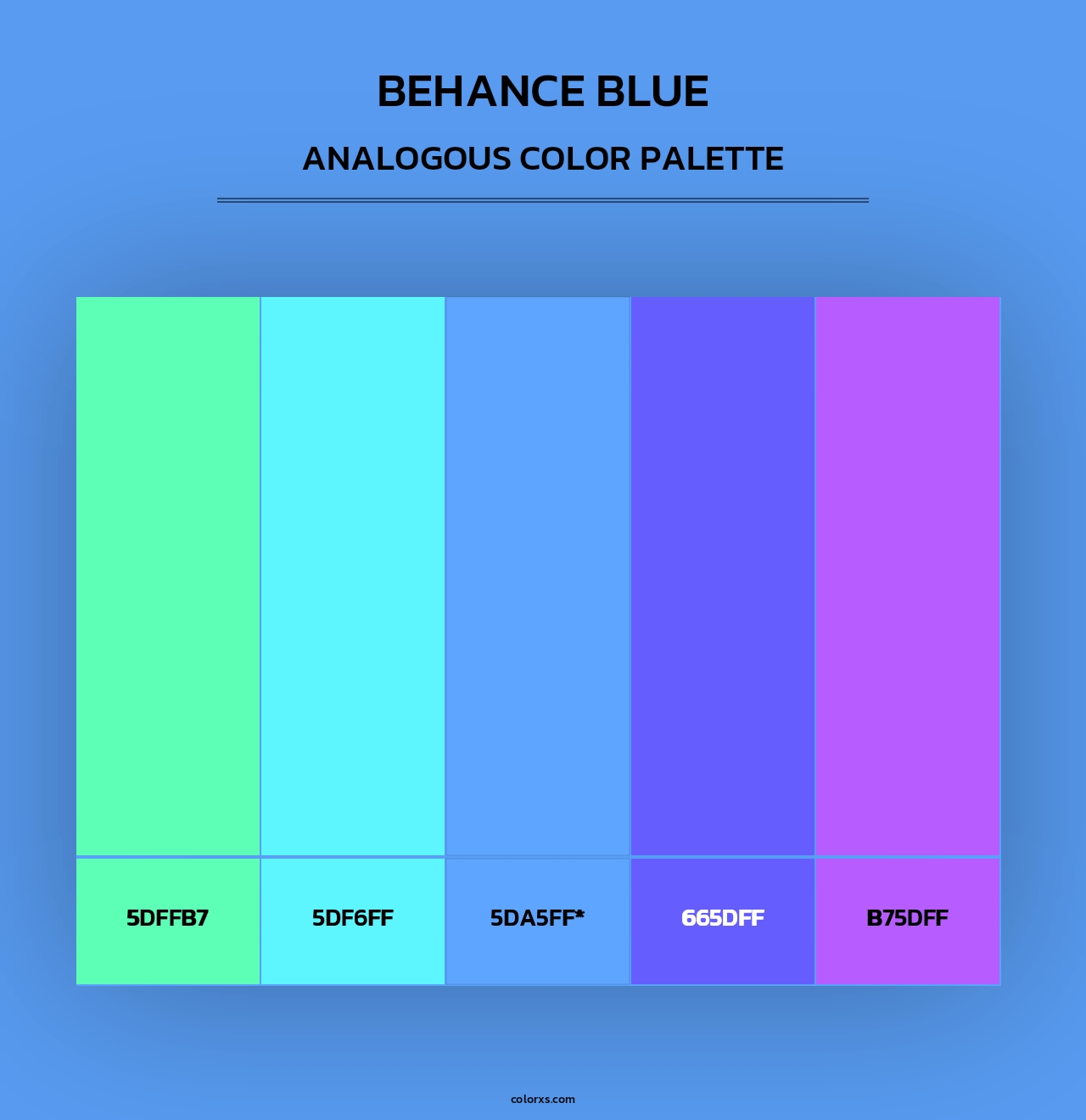 Behance Blue - Analogous Color Palette