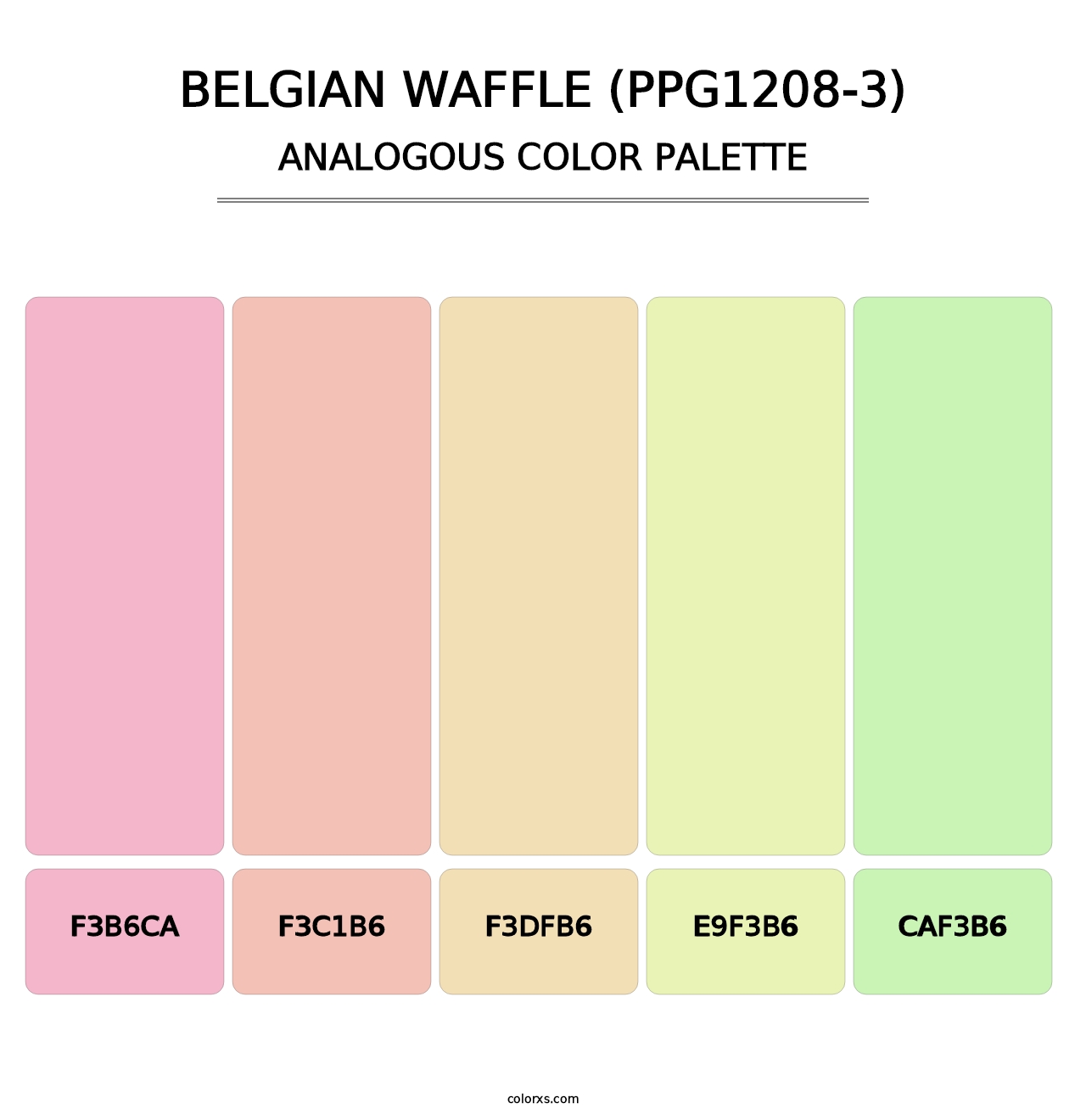 Belgian Waffle (PPG1208-3) - Analogous Color Palette